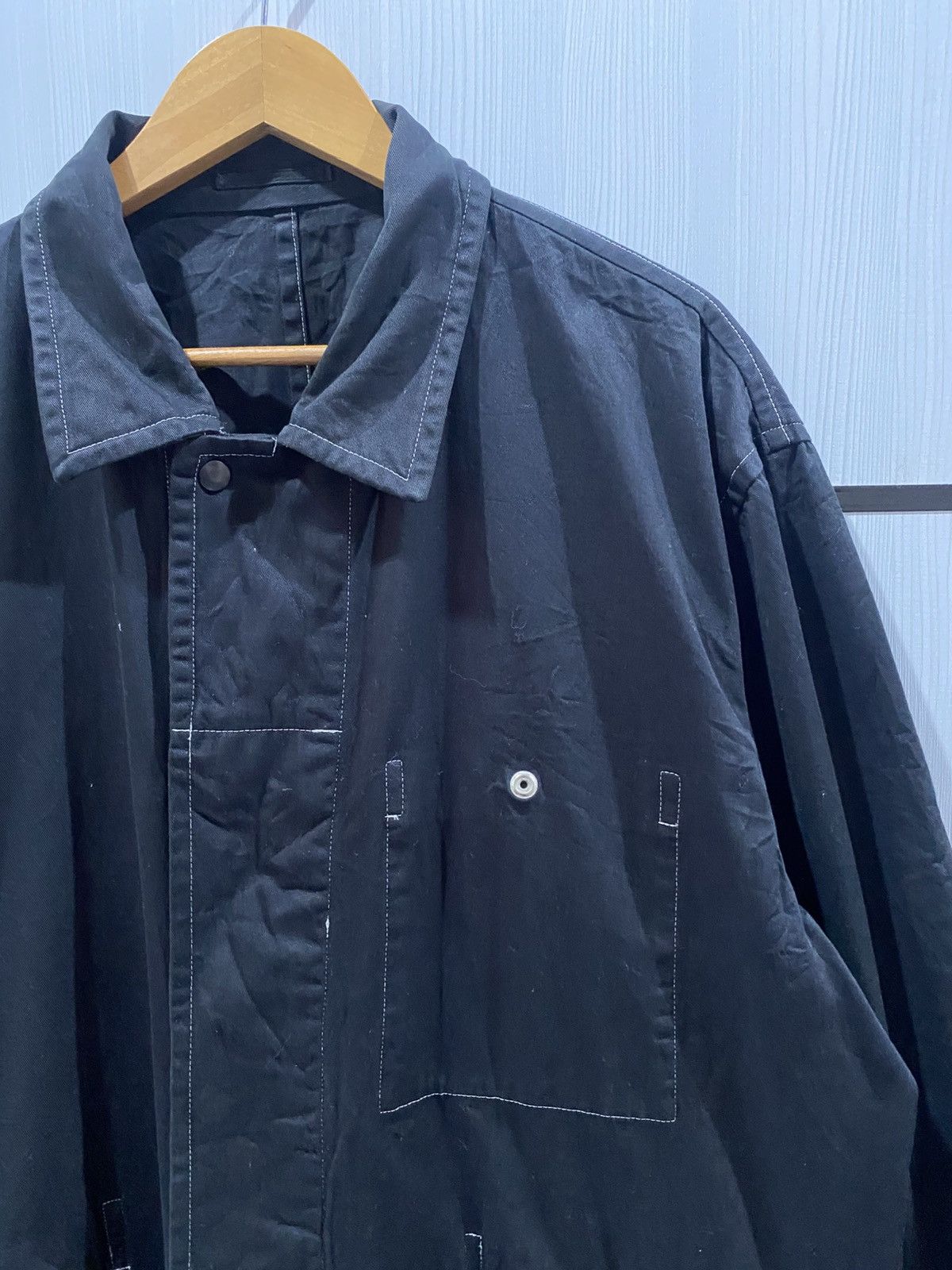 Comme des Garcons Vintage Comme des Garcons Oversized Coated Coat Long Jacket Size US M / EU 48-50 / 2 - 4 Thumbnail