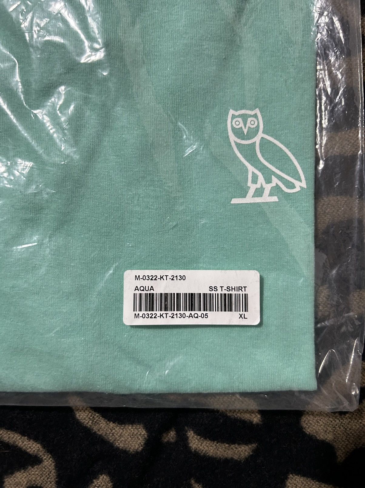 Drake × October's Very Own Aqua Owl Graphic Tshirt Size US XL / EU 56 / 4 - 8 Thumbnail