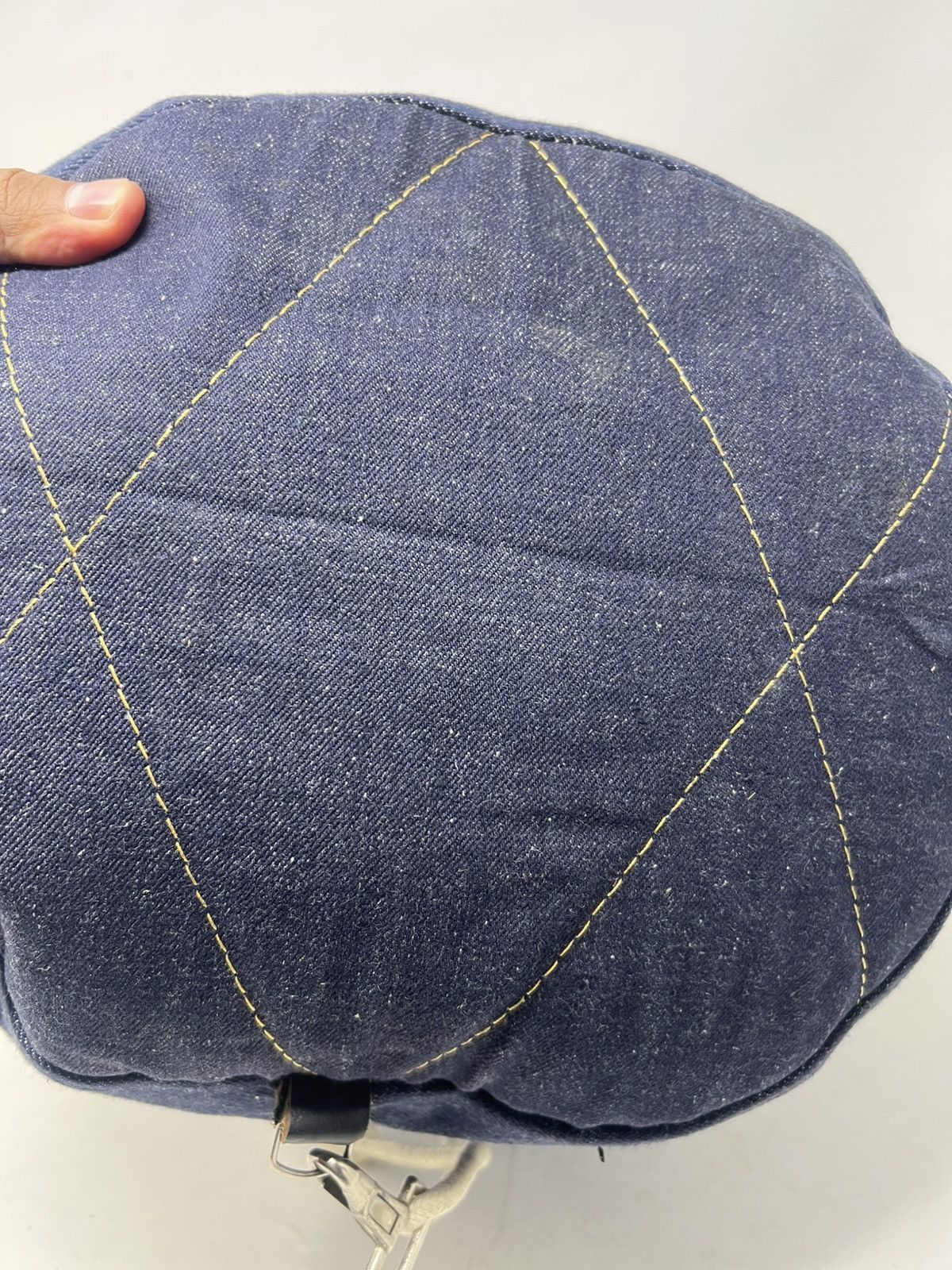 Japanese Brand Vintage Canton X-West Denim Drawstring Bucket Size ONE SIZE - 11 Thumbnail