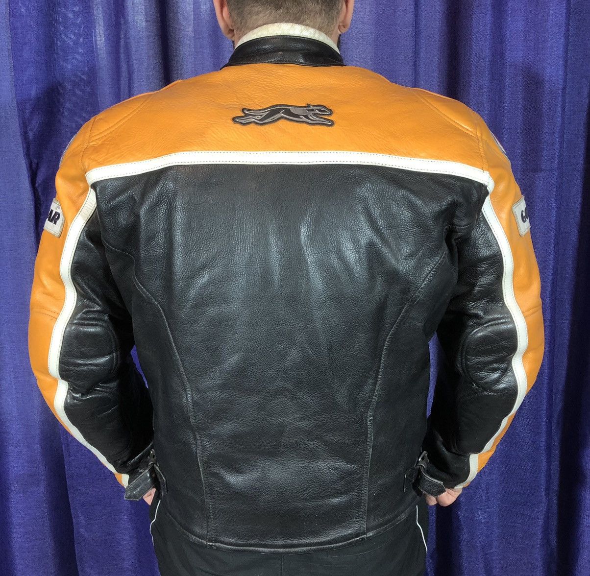 Ferrari × Honda × Yamaha Hunter Motorcycle Leather Jacket Racing Size US XL / EU 56 / 4 - 4 Thumbnail