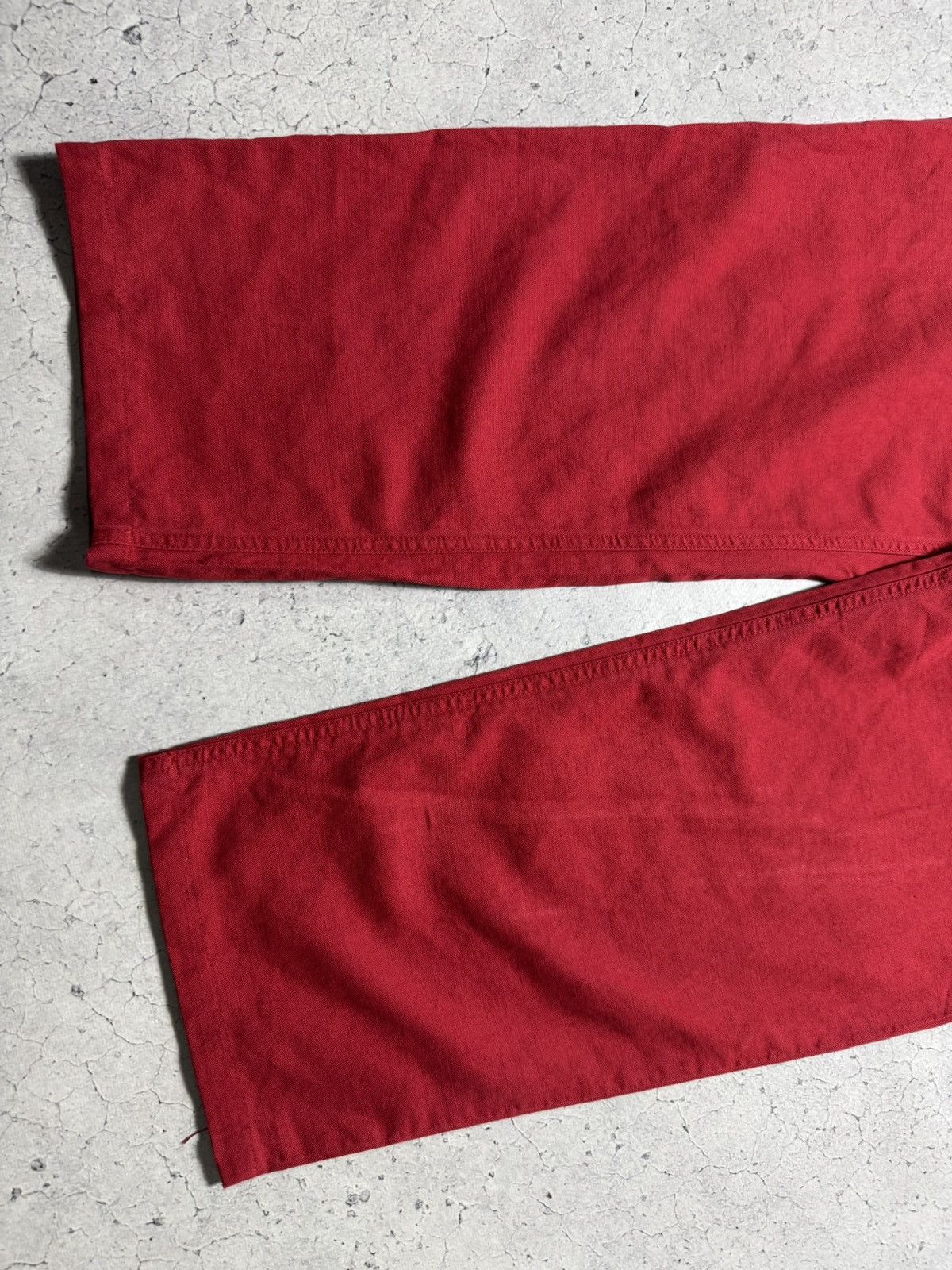 Loro Piana Loro Piana Luxury Red Trousers Vintage Lino Size US 34 / EU 50 - 3 Thumbnail