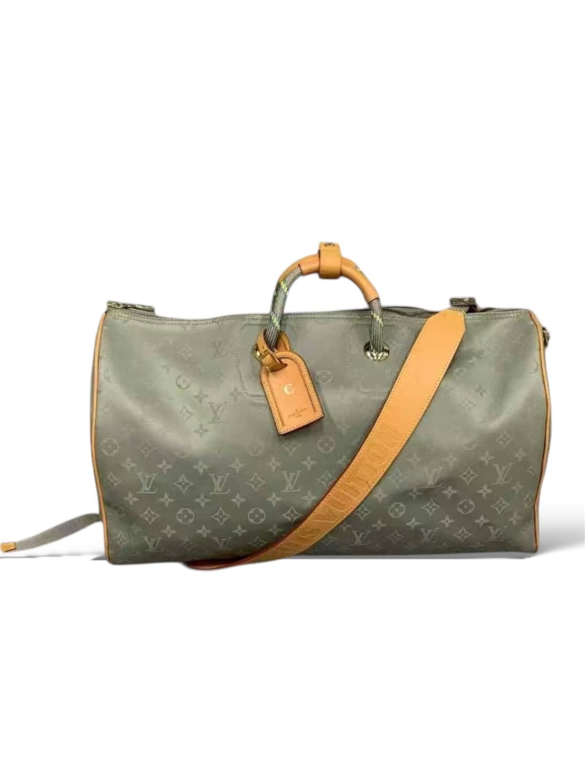 Louis Vuitton Louis Vuitton Titanium 50 Monogram Keepall Bandouliere Size ONE SIZE - 1 Thumbnail