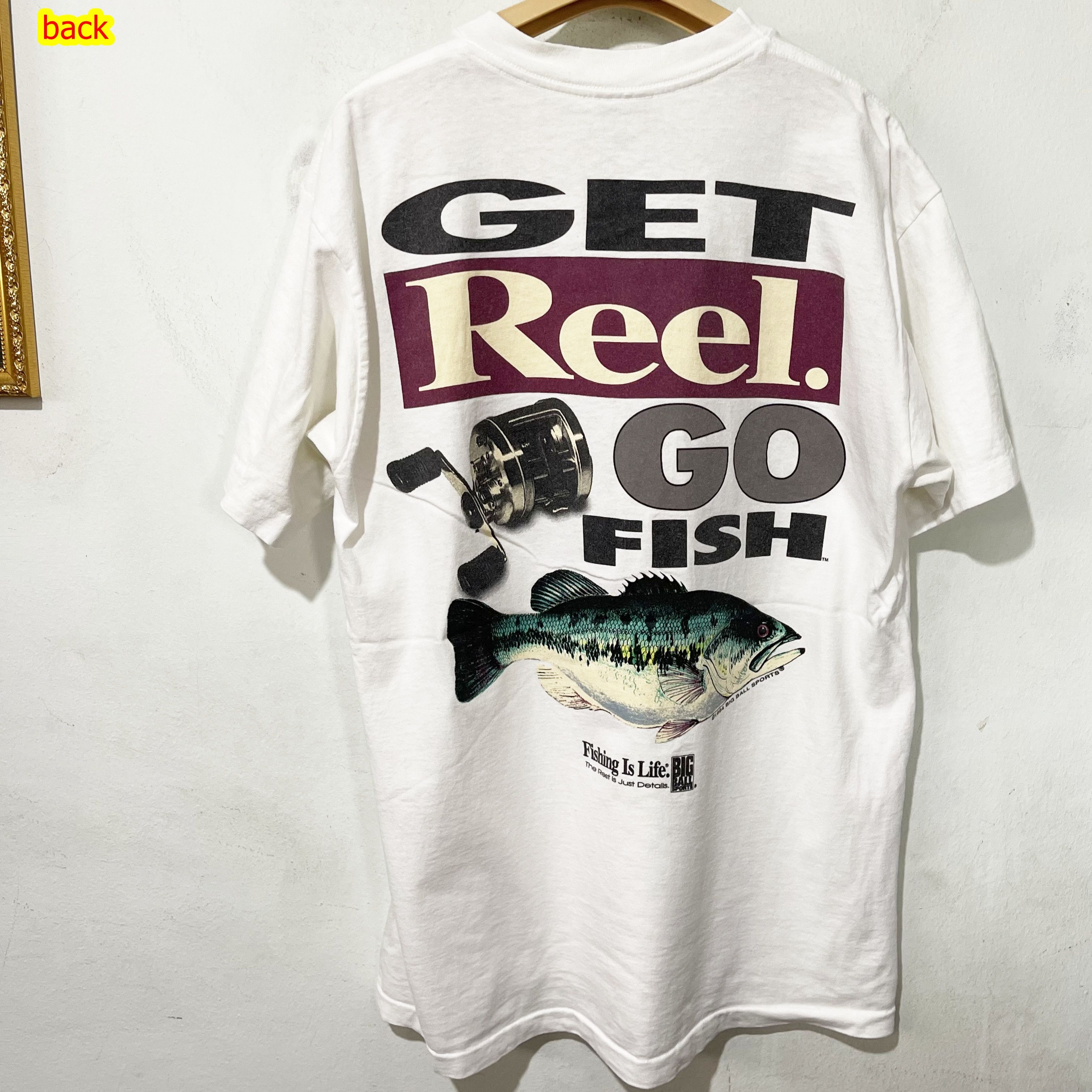 Vintage Vintage "Get Reel Go Fish" Tee Size US L / EU 52-54 / 3 - 1 Thumbnail