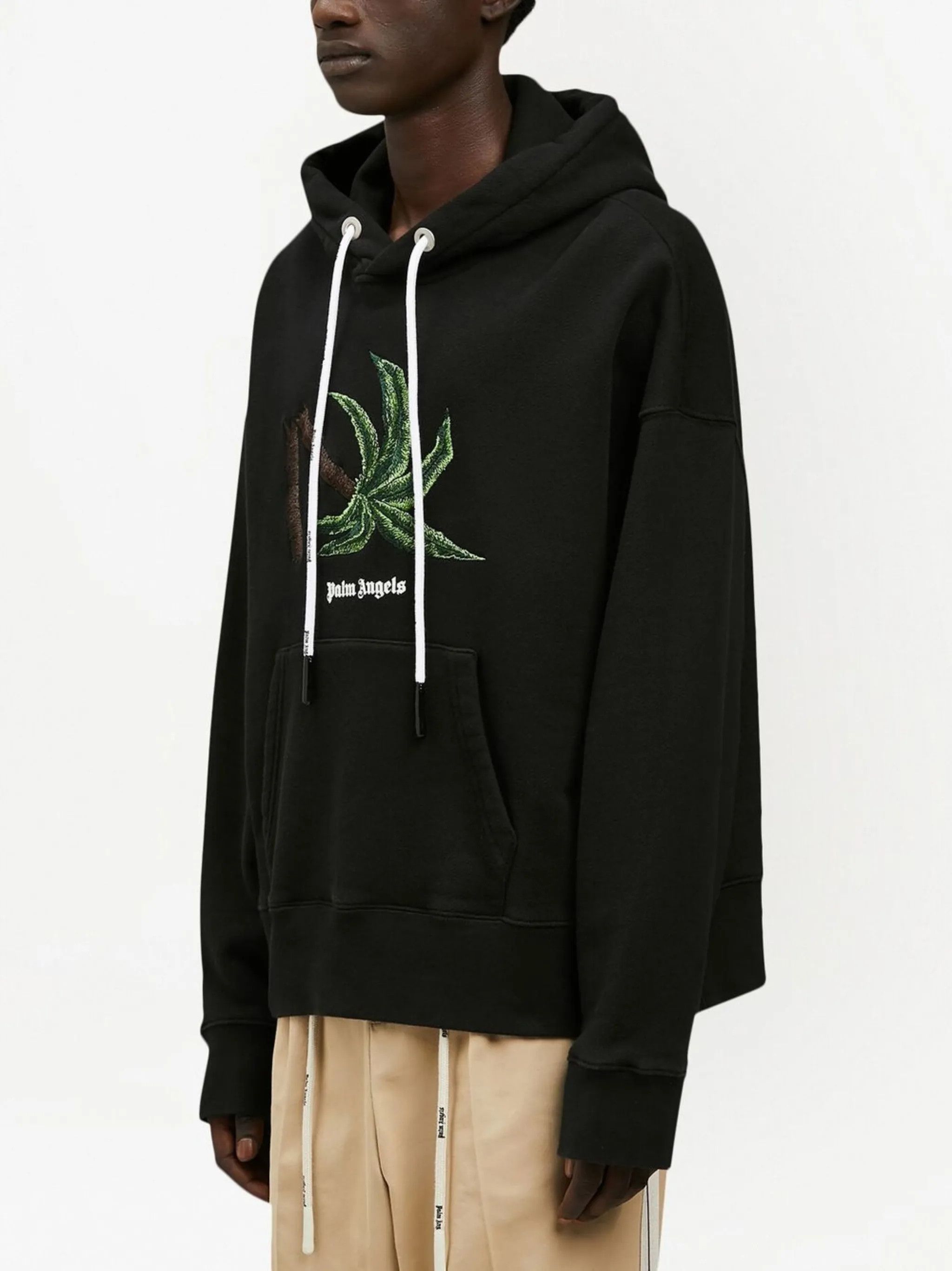 Palm Angels o1gr1nt0425 Broken Palm Hoodie in Black Size US XXS / EU 40 - 5 Thumbnail