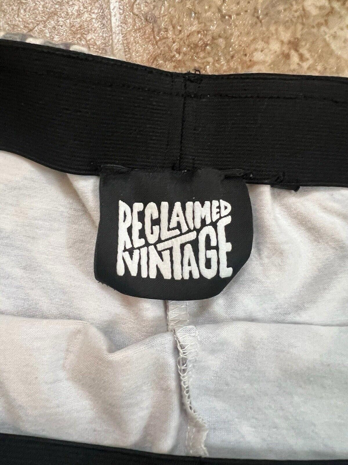 Designer Reclaimed Vintage Plaid Flare Bottom Yoga Pants Sz 8 Grunge Size 30" / US 8 / IT 44 - 2 Thumbnail