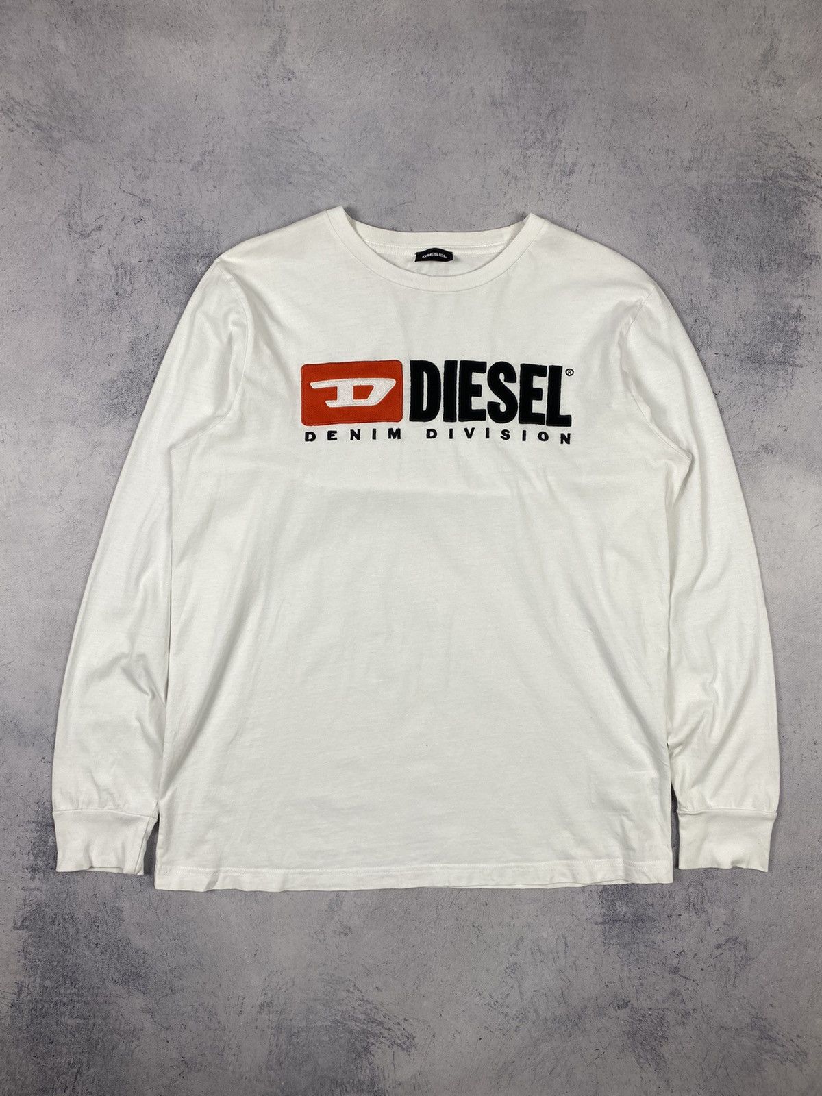 Diesel × Vintage Diesel Big Logo Long Sleeve Streetwear Vintage SK8 Y2K Size US M / EU 48-50 / 2 - 2 Thumbnail