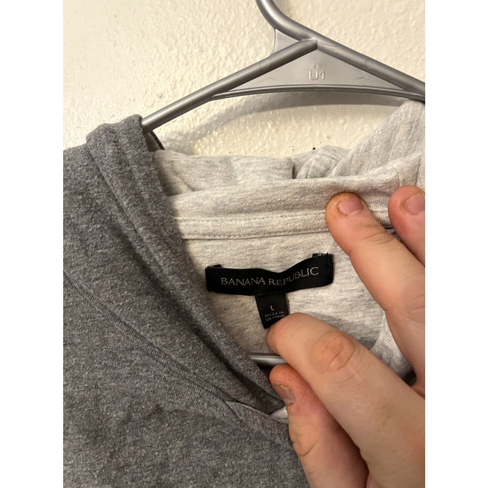 Banana Republic Banana Republic Hoodie Womens Grey Size Large Pullover Hooded Casual Fall Size L / US 10 / IT 46 - 2 Thumbnail