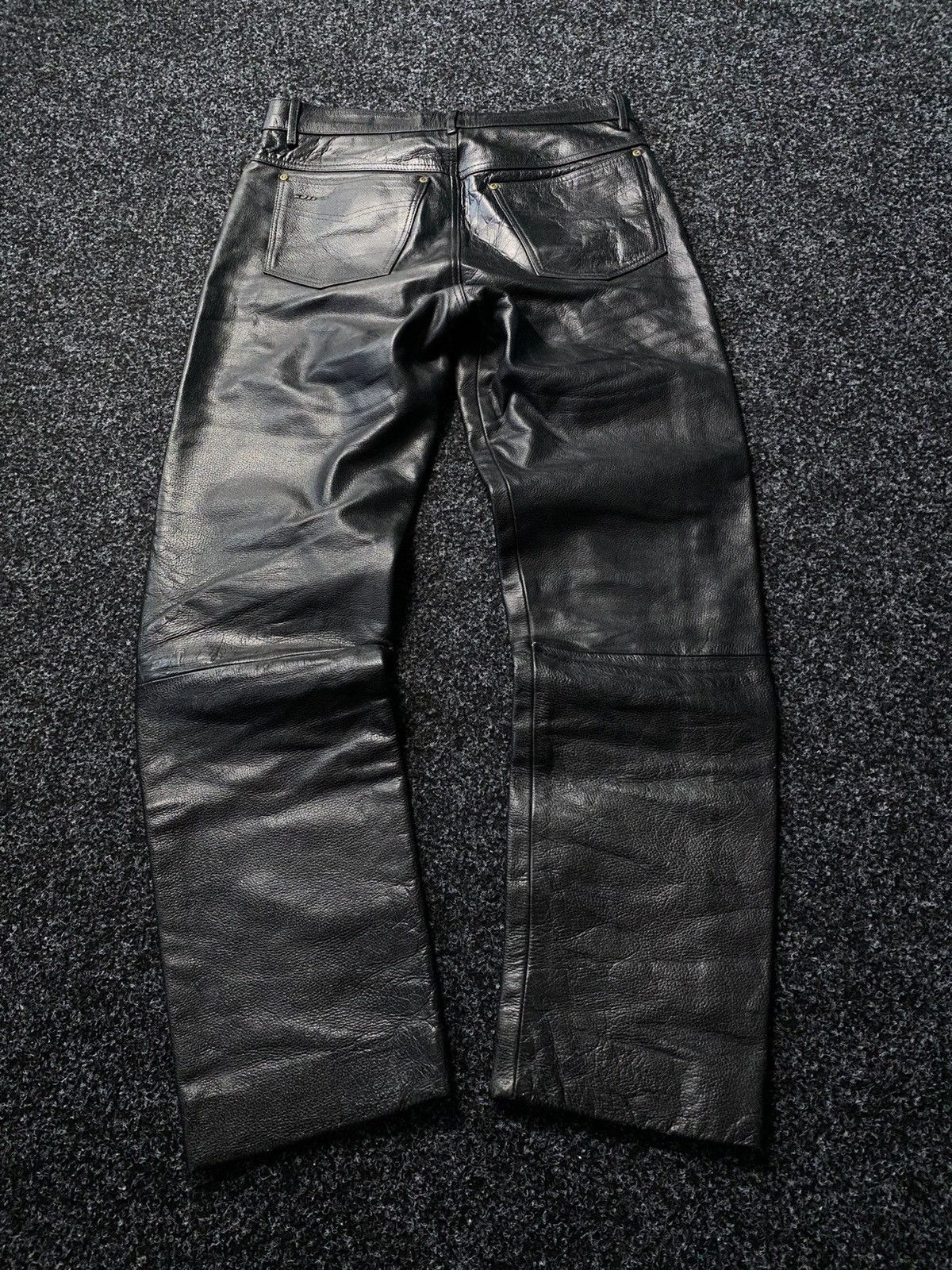 Leather Difi Leather Moto Biker Racing Pants Opium y2k Size US 33 - 12 Thumbnail