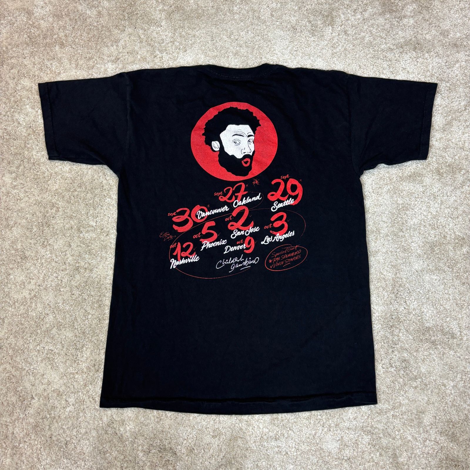 Band Tees Childish Gambino This Is America Tour T Shirt Men's Medium Size US M / EU 48-50 / 2 - 3 Thumbnail