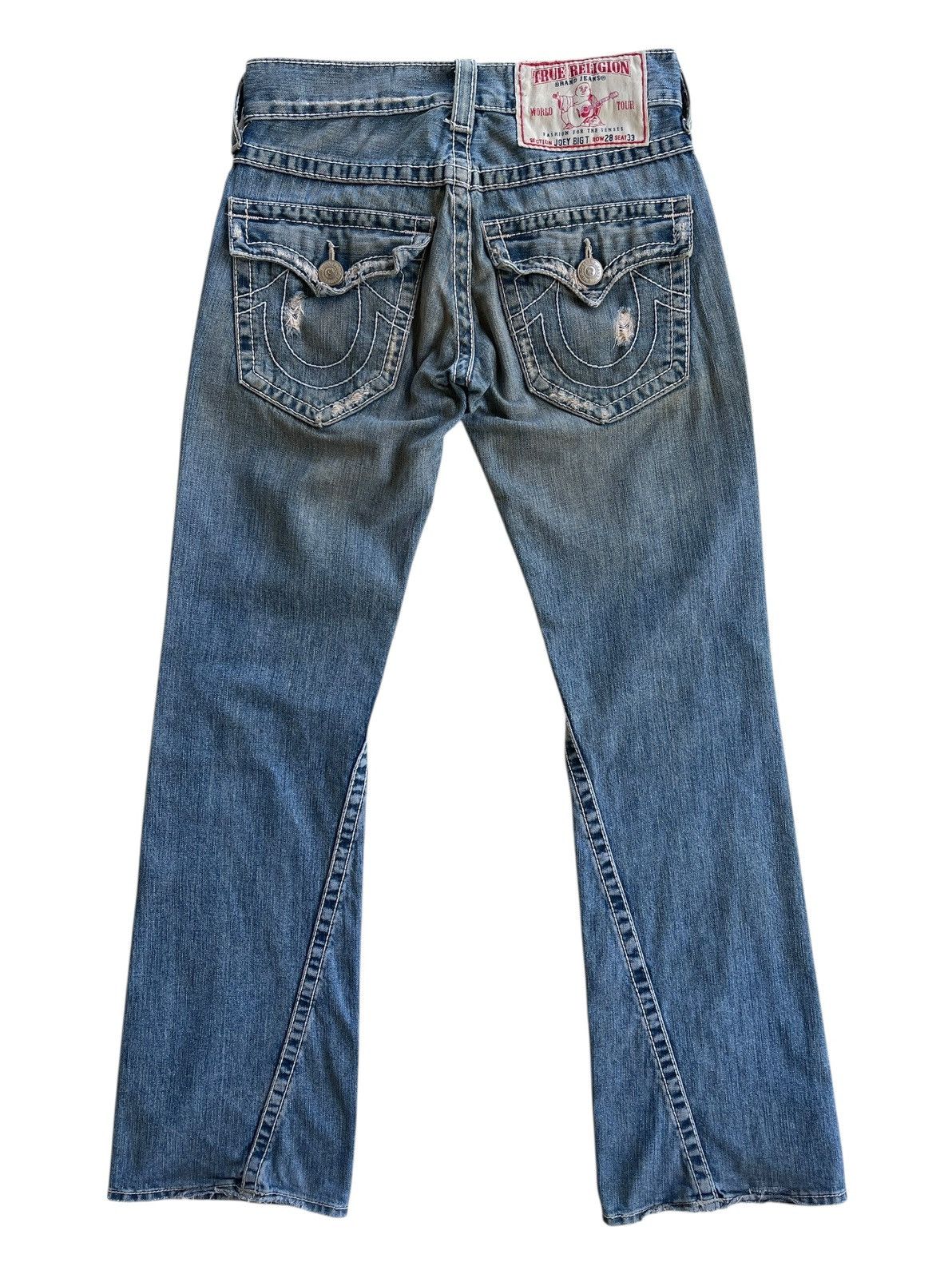 True Religion True Religion Distressed Rusty Flared Denim USA Size US 30 / EU 46 - 3 Thumbnail