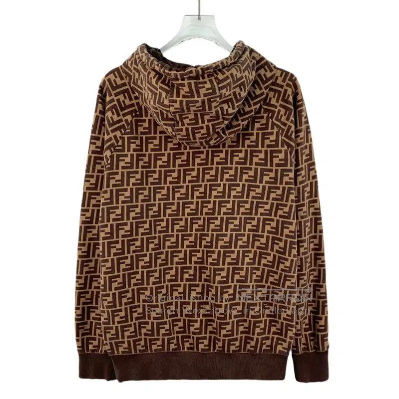 Fendi Fendi Brown Cotton Women's Hoodie . Size M / US 6-8 / IT 42-44 - 2 Thumbnail
