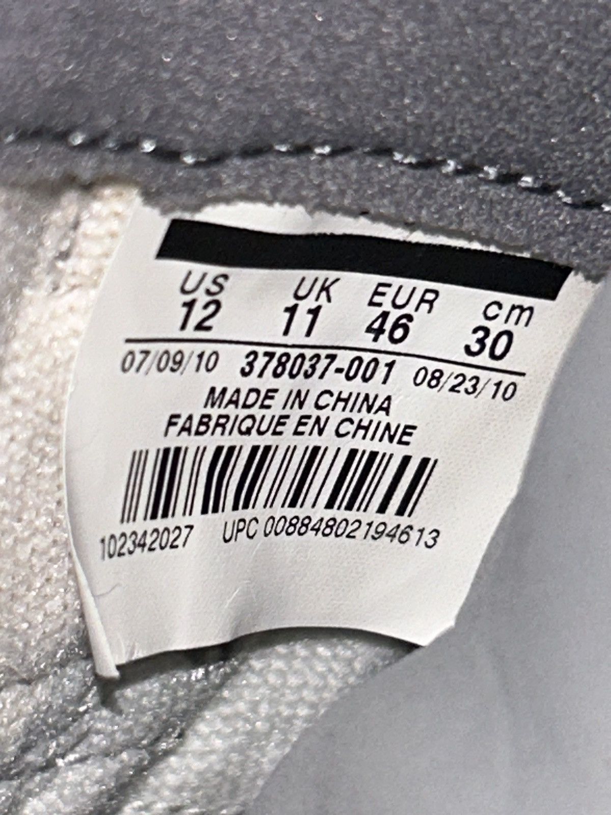 Jordan Brand Jordan 11 Retro Cool Grey (2010) size 12 RARE SHOE Size US 12 / EU 45 - 13 Thumbnail