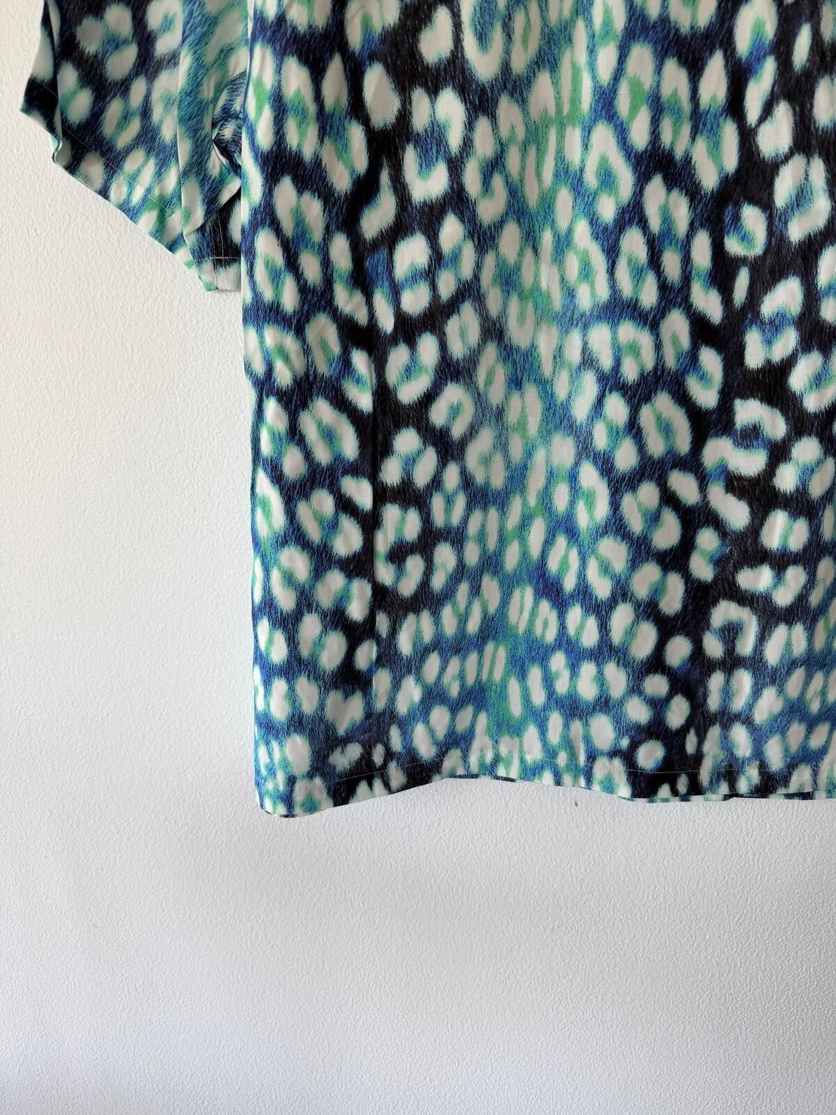 Ksubi new ksubi medium short sleeve resort shirt ultra leo blue m Size US M / EU 48-50 / 2 - 7 Thumbnail