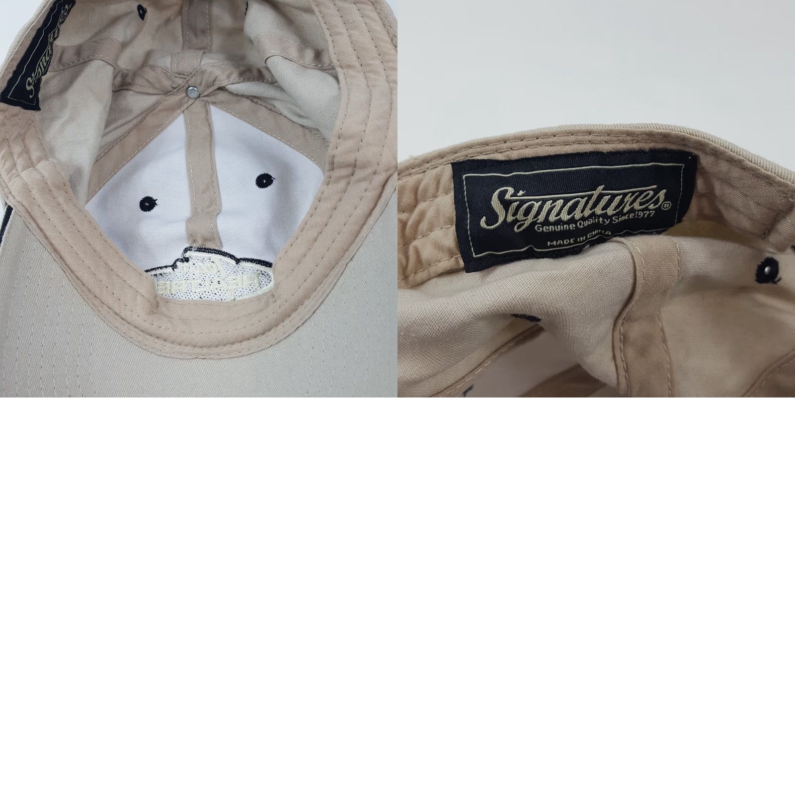 Realtree VINTAGE Realtree Adjustable Snapback Baseball Cap Hat - Beige - Retro Hunting NASCAR - Mens Size ONE SIZE - 8 Thumbnail
