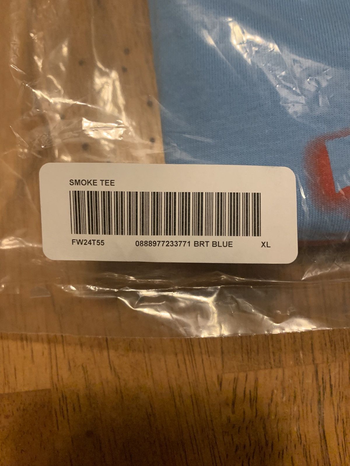 Supreme Supreme Smoke Tee (FW24) Bright Blue Size US XL / EU 56 / 4 - 4 Thumbnail