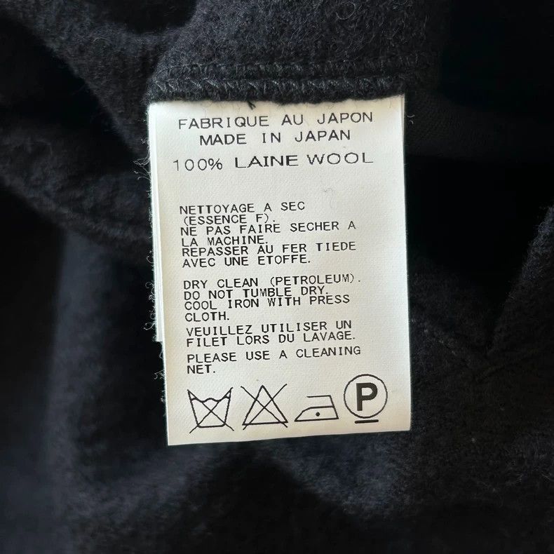 Yohji Yamamoto Yohji Yamamoto Yohji Yamamoto Black Wool Blazer with Zippe Size US S / EU 44-46 / 1 - 7 Thumbnail