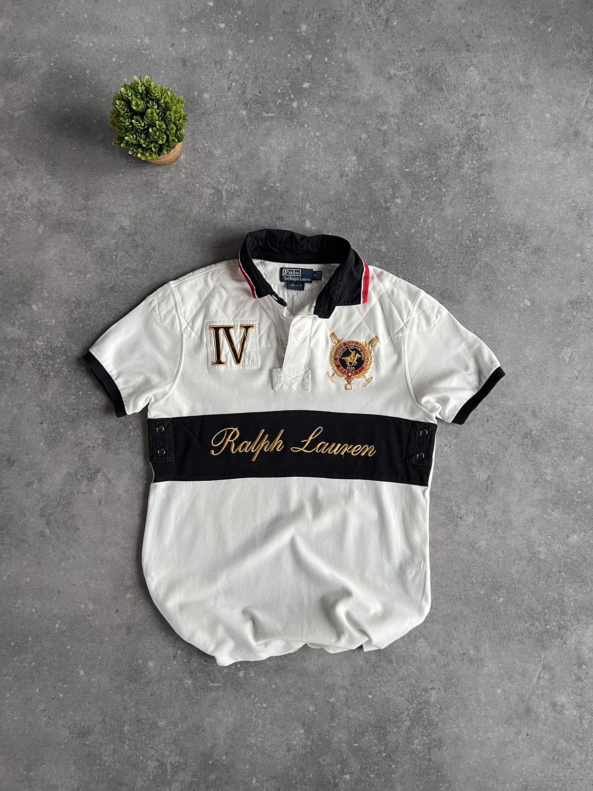 Polo Ralph Lauren × Ralph Lauren × Vintage Vintage Ralph Lauren Polo Shirt Chief Keef y2k Drill Usa Rap Size US M / EU 48-50 / 2 - 1 Thumbnail