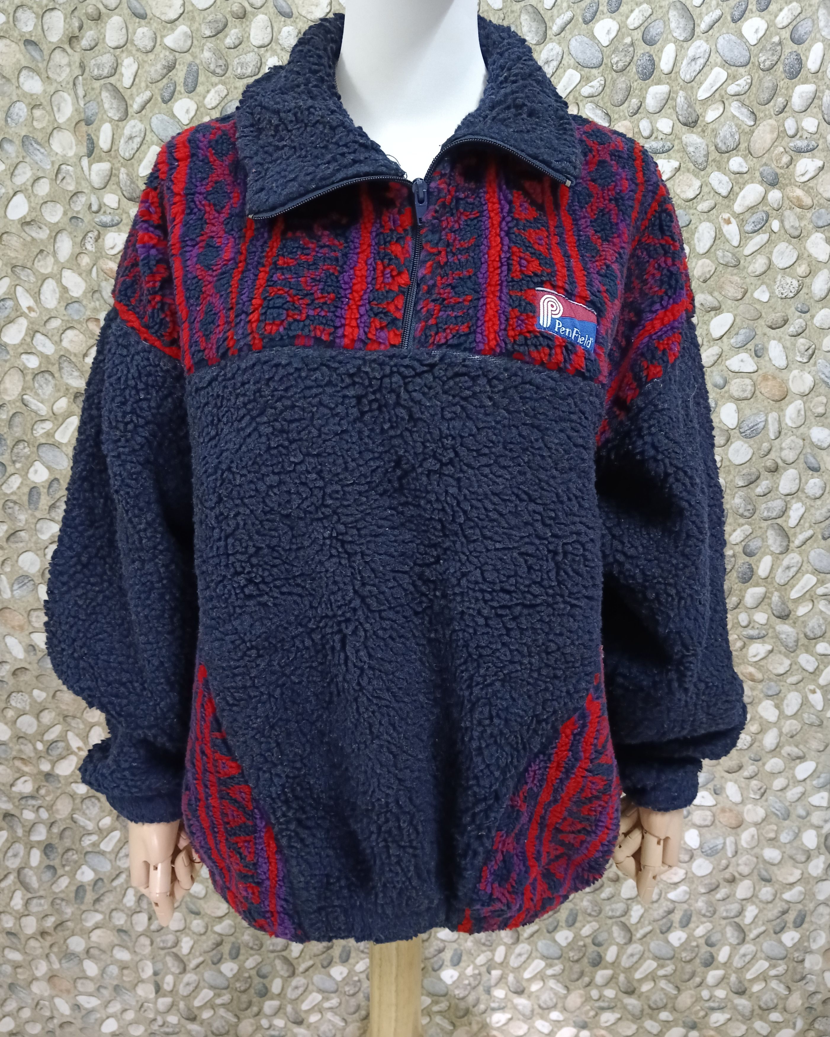 Penfield VINTAGE 90s PENFILED NAVAJO MOTIF FLEECE SWEATSHIRT Size US M / EU 48-50 / 2 - 1 Thumbnail