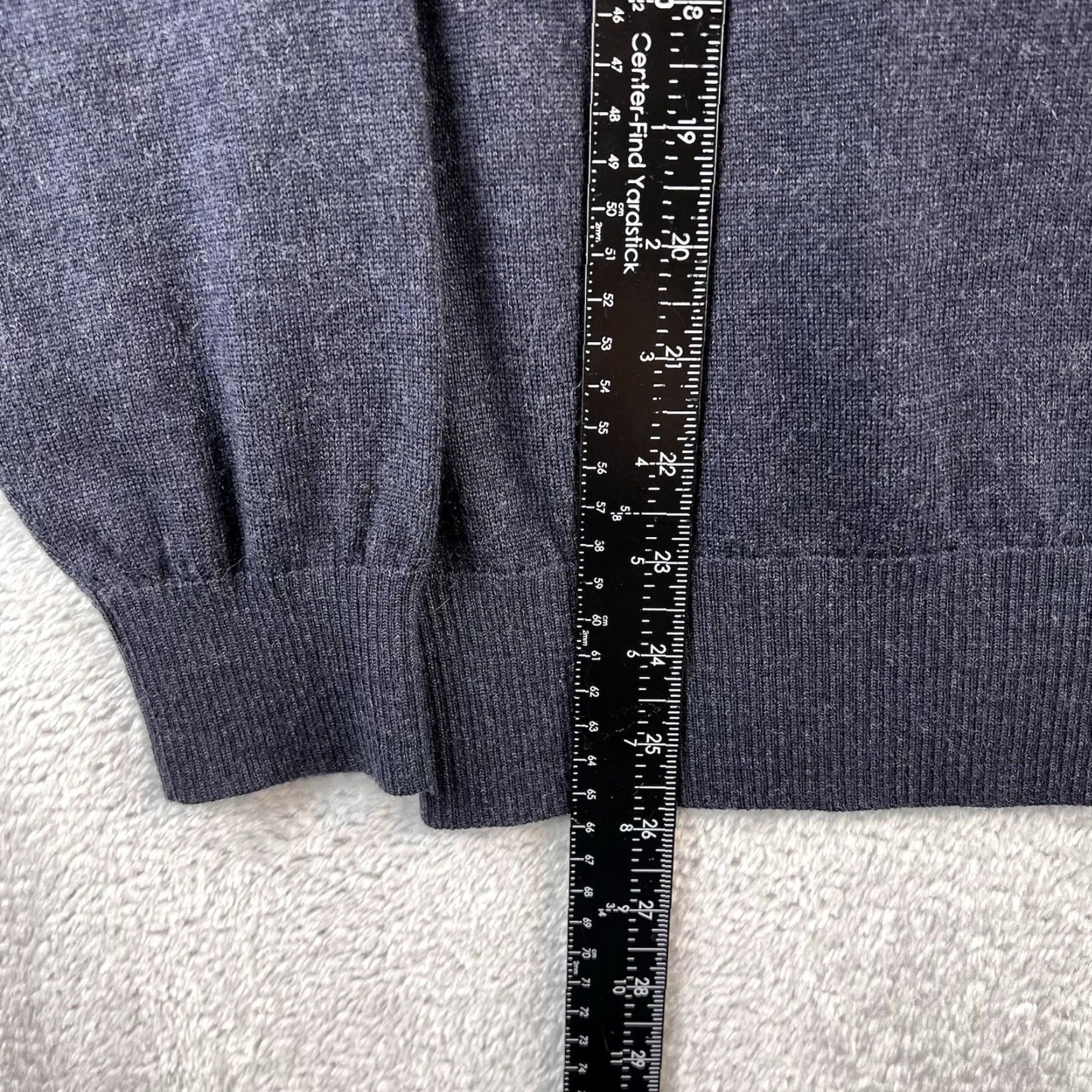 Rodd & Gunn Rodd & Gunn V-Neck Pullover Sweater Mens M Blue 100% Extra Fine Merino Wool Regular Fit Knit Logo Casual Vintage No Size US L / EU 52-54 / 3 - 2 Thumbnail