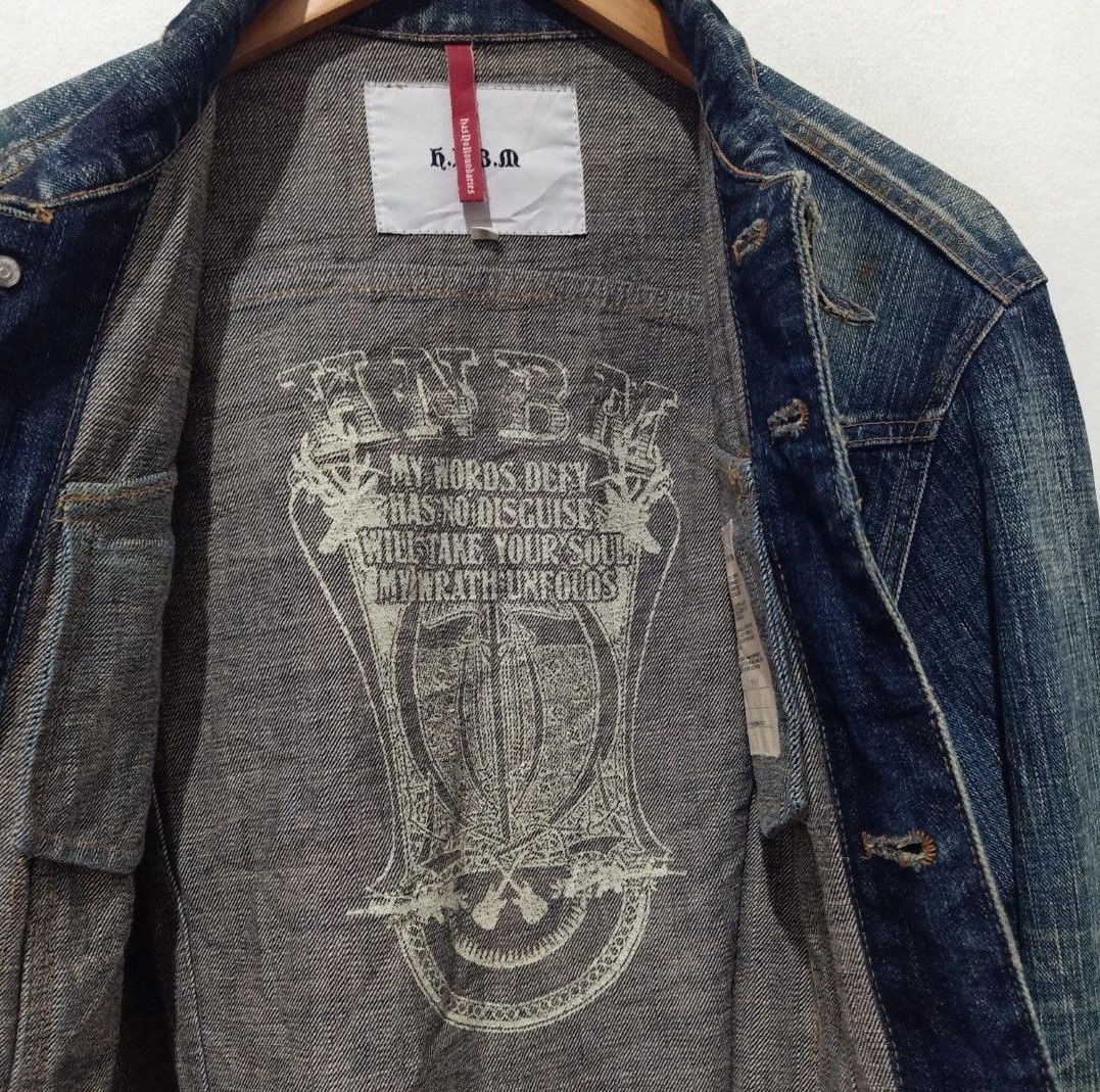 Japanese Brand HNBM has no boundaries of manifest Trucker Denim Jacket Size US XL / EU 56 / 4 - 5 Thumbnail