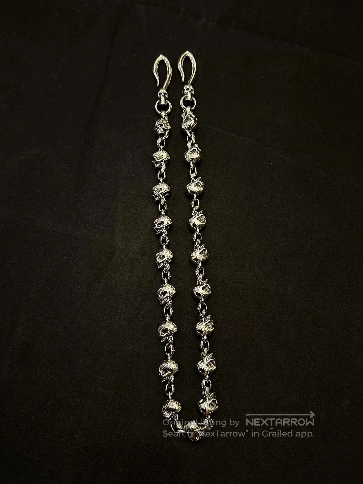 Vintage vintage 90s skull chain belt link wallet chain. Size ONE SIZE - 5 Thumbnail
