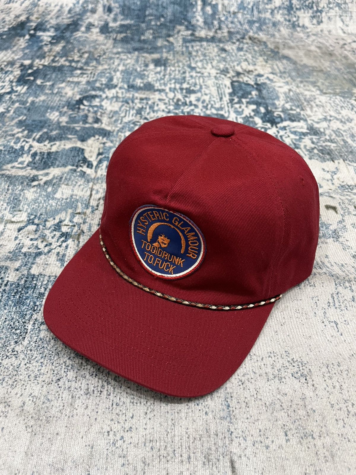 Hysteric Glamour × Japanese Brand 2000s Hysteric Glamour Pacthes Golfer Hat cap Size ONE SIZE - 3 Thumbnail
