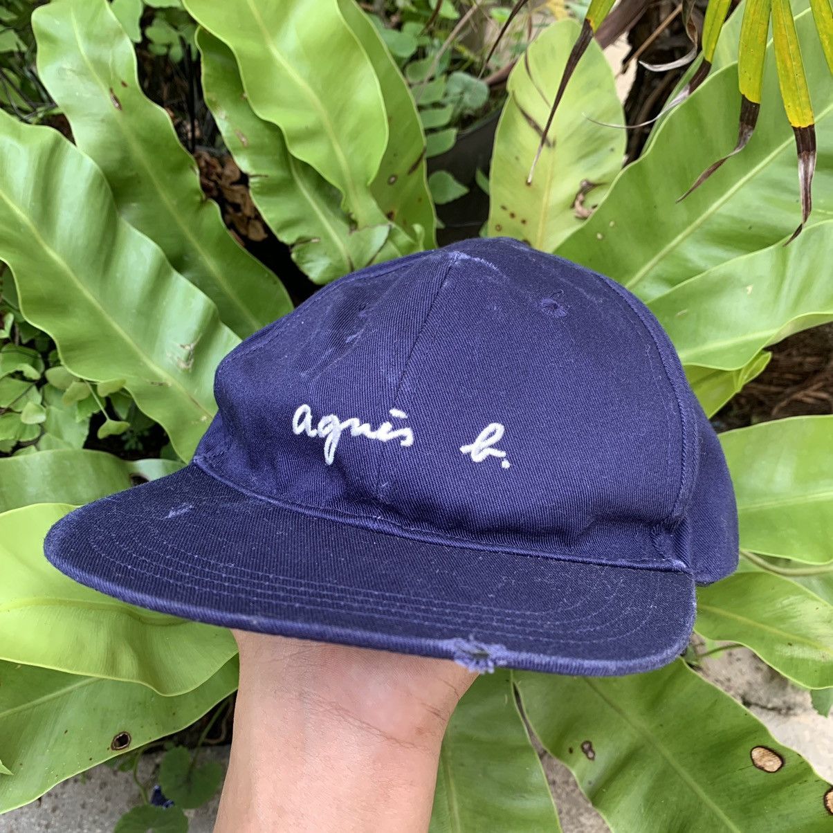 Japanese Brand × Vintage × agnes b. Agnes B Hat Navy Size ONE SIZE - 1 Thumbnail