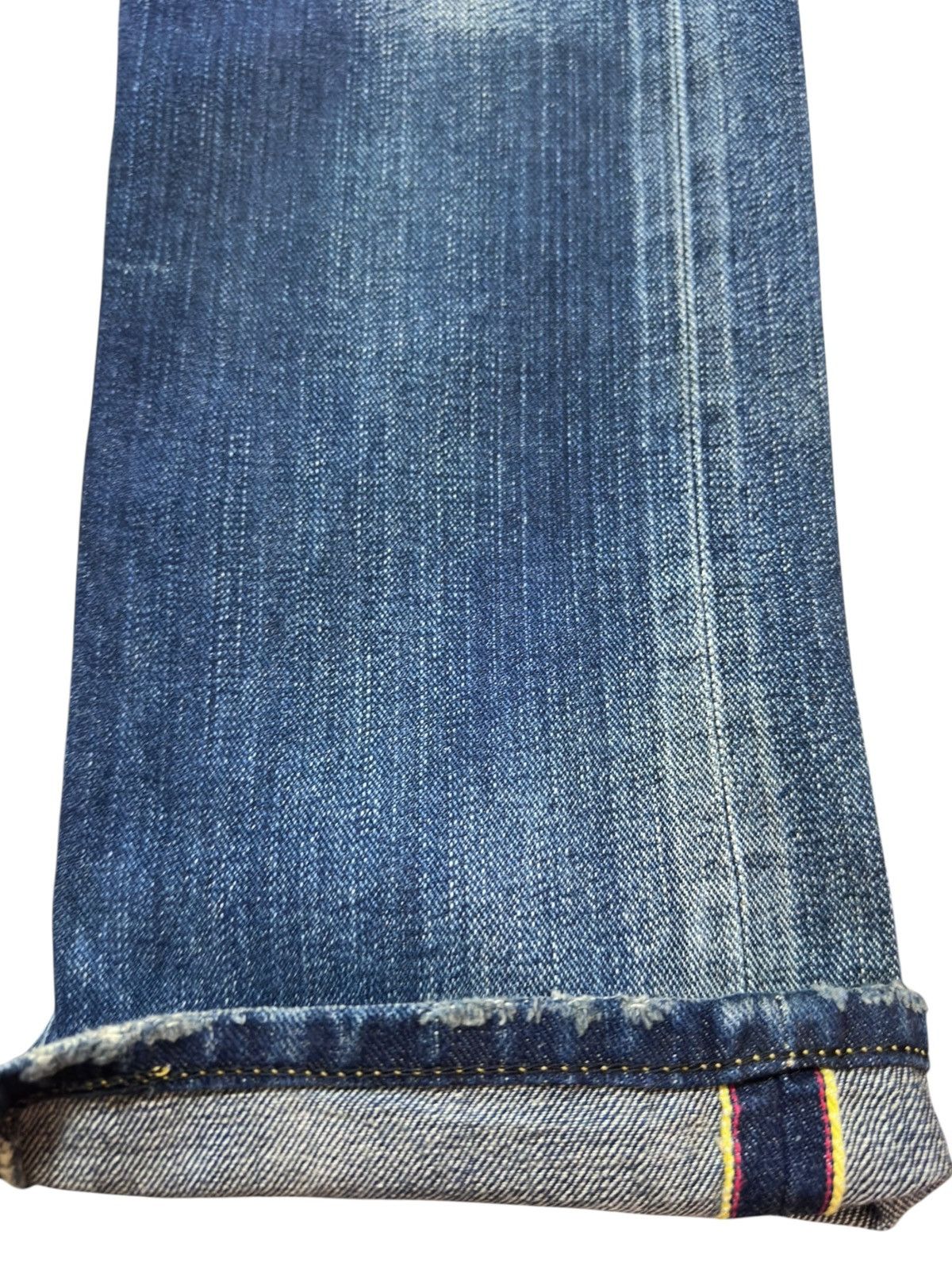 Lee Vintage Lee Cher Selvedge Faded Whiskers Grunge Denim Size US 30 / EU 46 - 5 Thumbnail