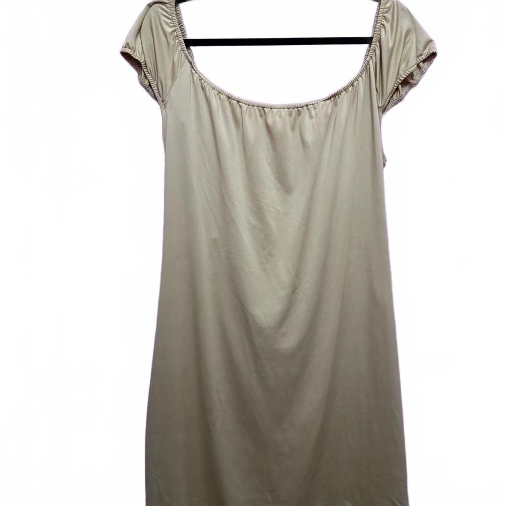 Designer Elegant Off-Shoulder Midi Dress Size 4XL / US 24-26 - 3 Thumbnail