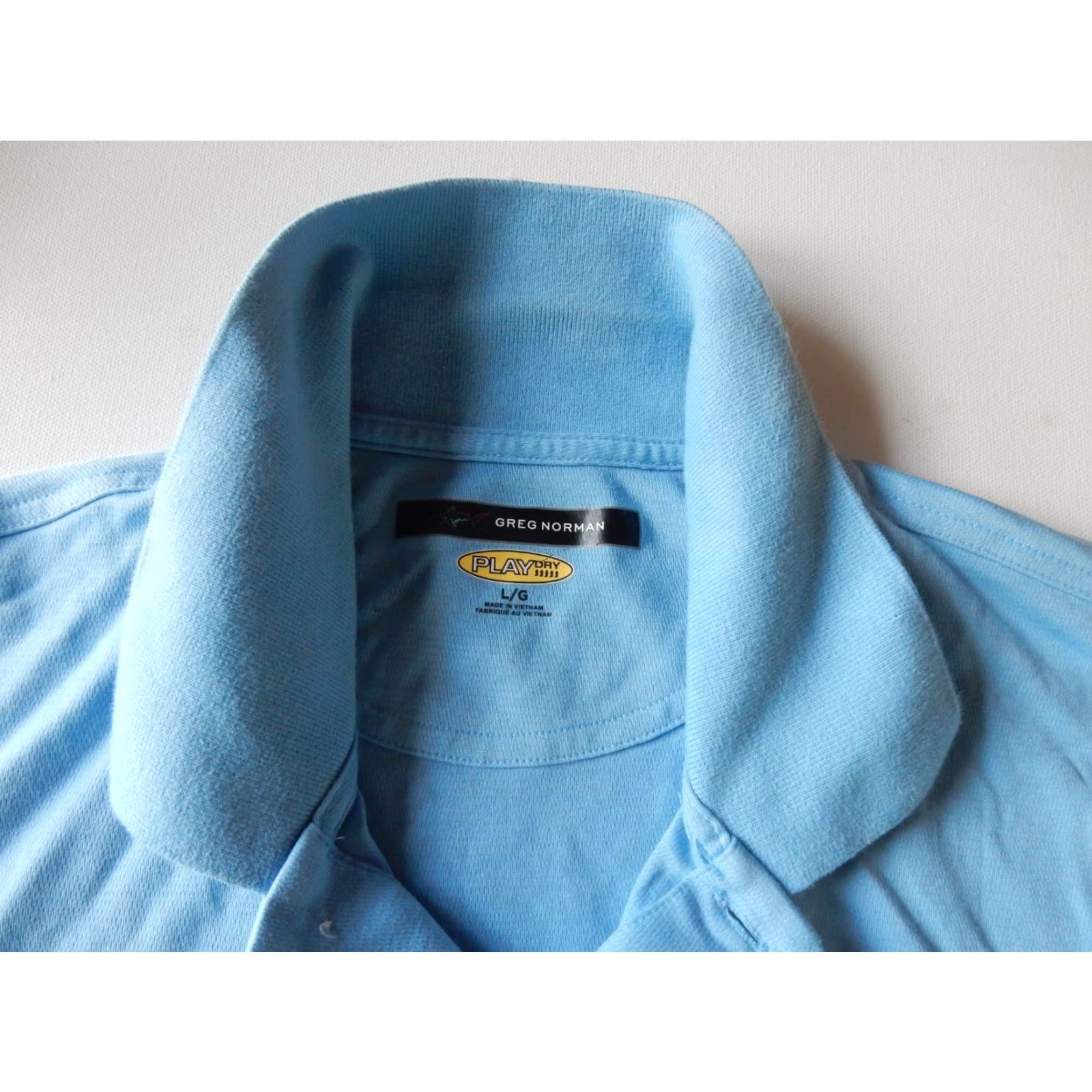 Vintage VINTAGE Greg Norman Men's Polo Shirt Size L - Blue Cotton Blend Short Sleeve Casual Apparel Size US L / EU 52-54 / 3 - 4 Thumbnail