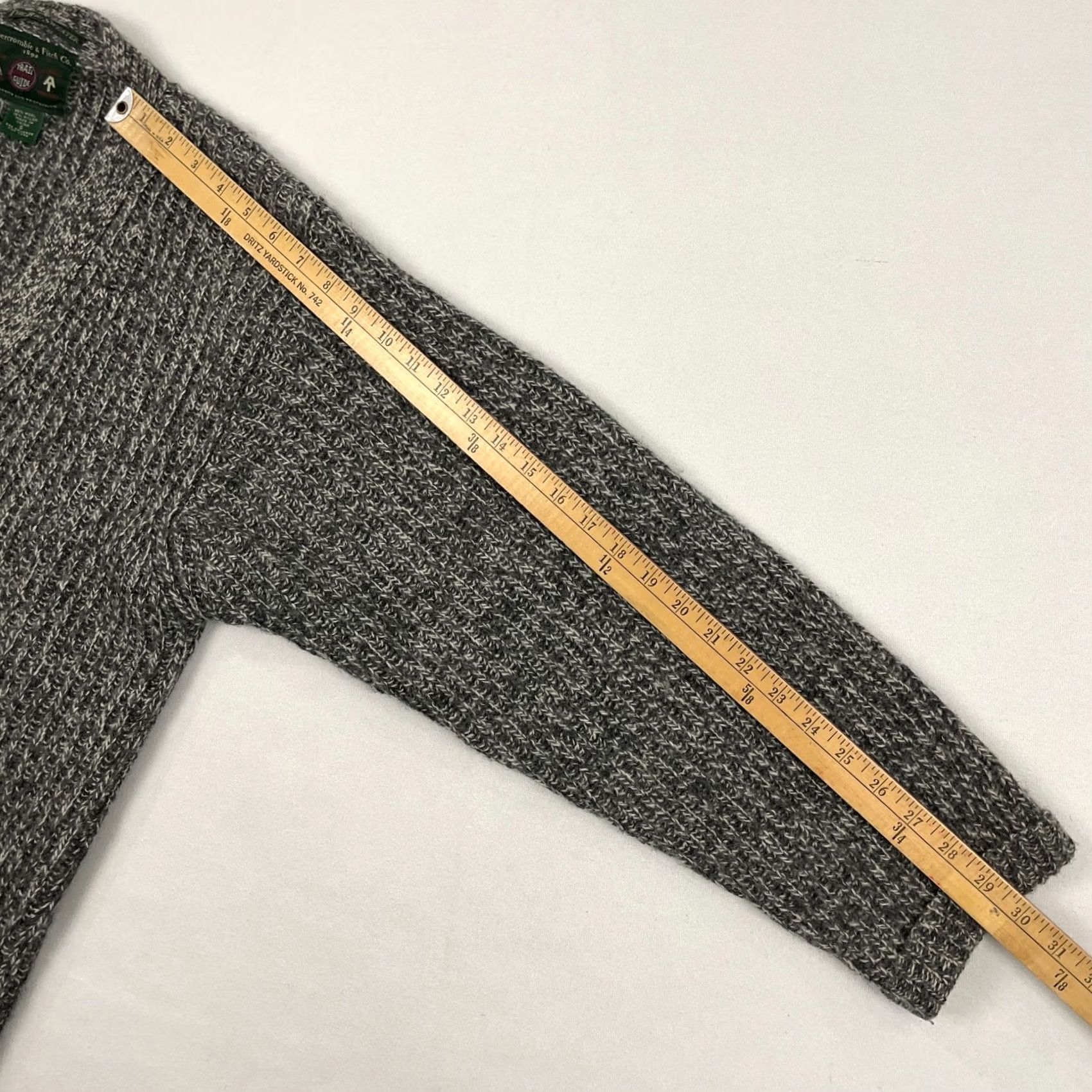Abercrombie & Fitch Abercrombie & Fitch Cardigan Mens S Gray Knit Wool VTG Big Sweater Y2K Academia Cardigan Accessories Be Size US S / EU 44-46 / 1 - 5 Thumbnail