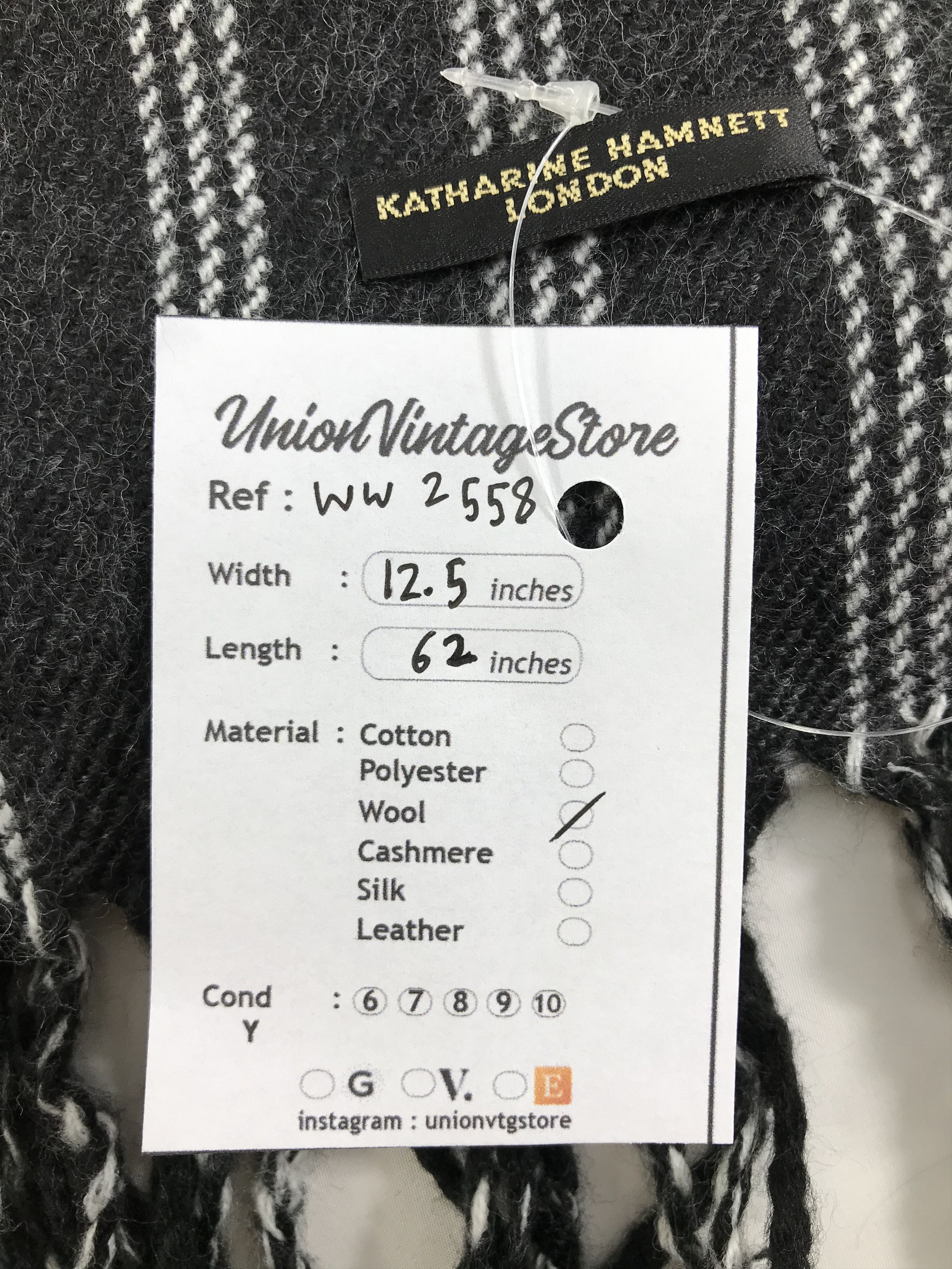 Katharine Hamnett London × Vintage Katharine Hamnett London Scarf / Muffler / Neckwear - WW2558 Size ONE SIZE - 4 Thumbnail