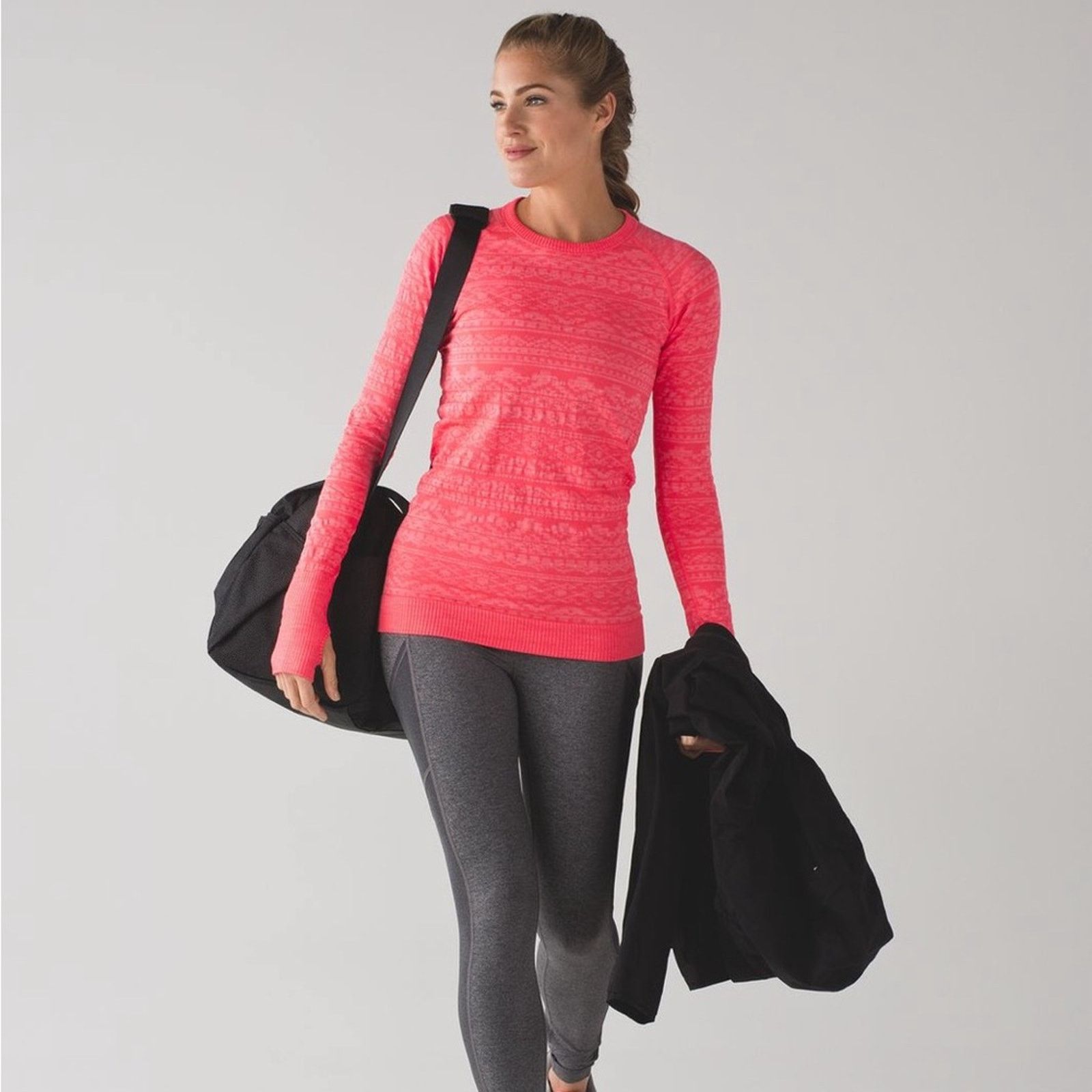 Lululemon Lululemon Rest Less Pullover in Heathered Electric Coral Top Size M / US 6-8 / IT 42-44 - 10 Thumbnail