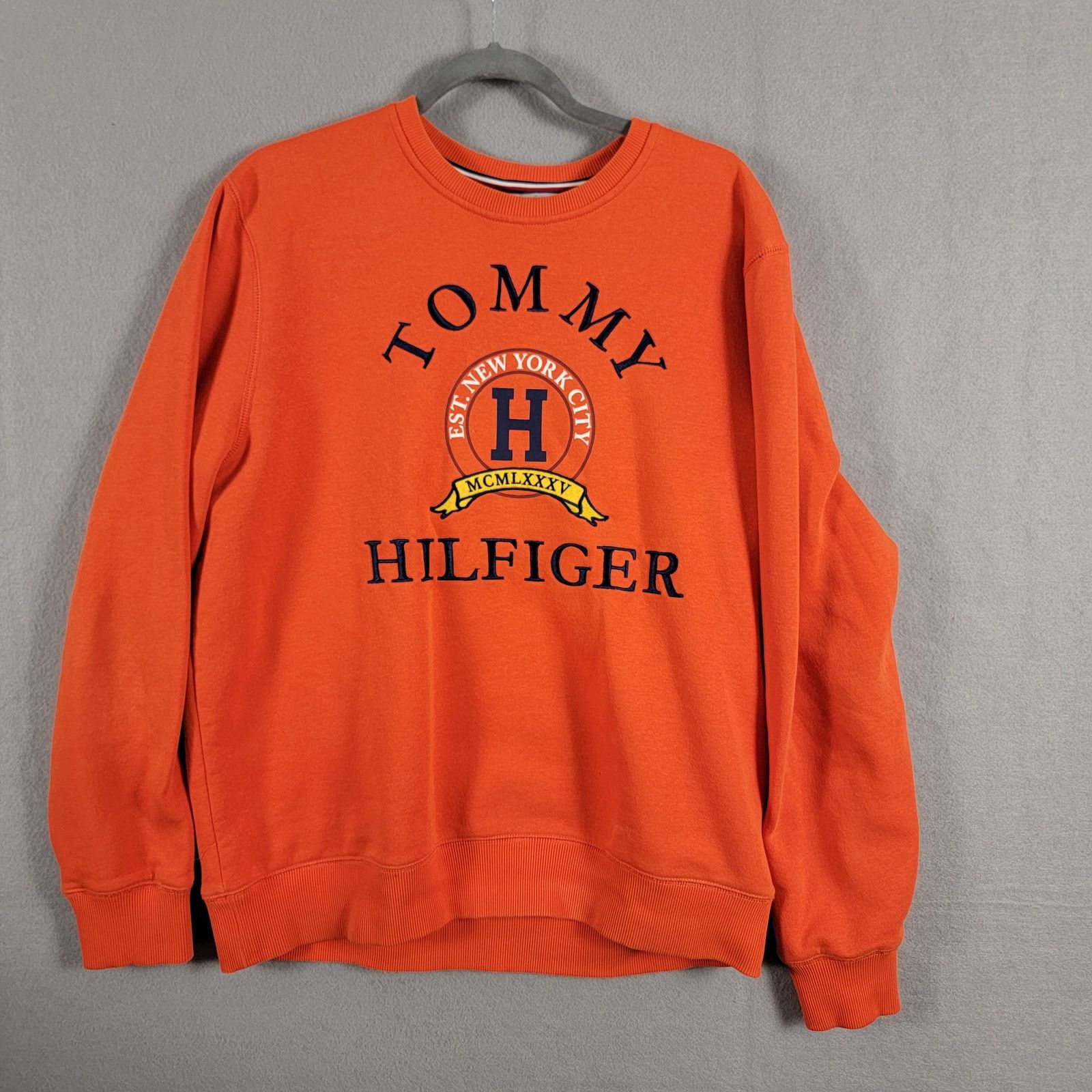 Tommy Hilfiger Tommy Hilfiger Mens Back Bay Embroidered Logo Orange Sz L Size US L / EU 52-54 / 3 - 1 Thumbnail
