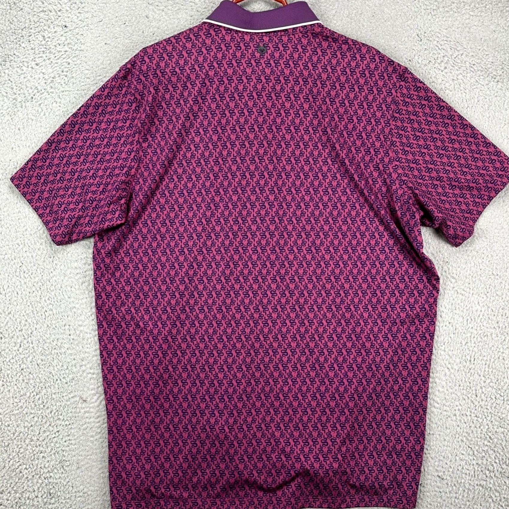Vintage VINTAGE Greyson Polo Shirt Mens XL Pink Purple Snake Baltusrol Club Golf Rugby Stretch Size US XL / EU 56 / 4 - 3 Thumbnail