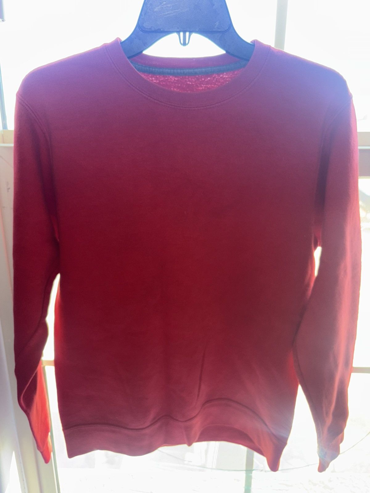 Hanes × Vintage Vintage Red plain hanes crewneck Size US S / EU 44-46 / 1 - 2 Thumbnail
