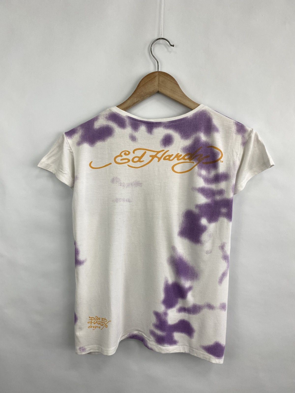 Ed Hardy 🇺🇸 Vintage 90s Ed Hardy Christian Audigier Y2K T-Shirt Rare Size M / US 6-8 / IT 42-44 - 6 Thumbnail