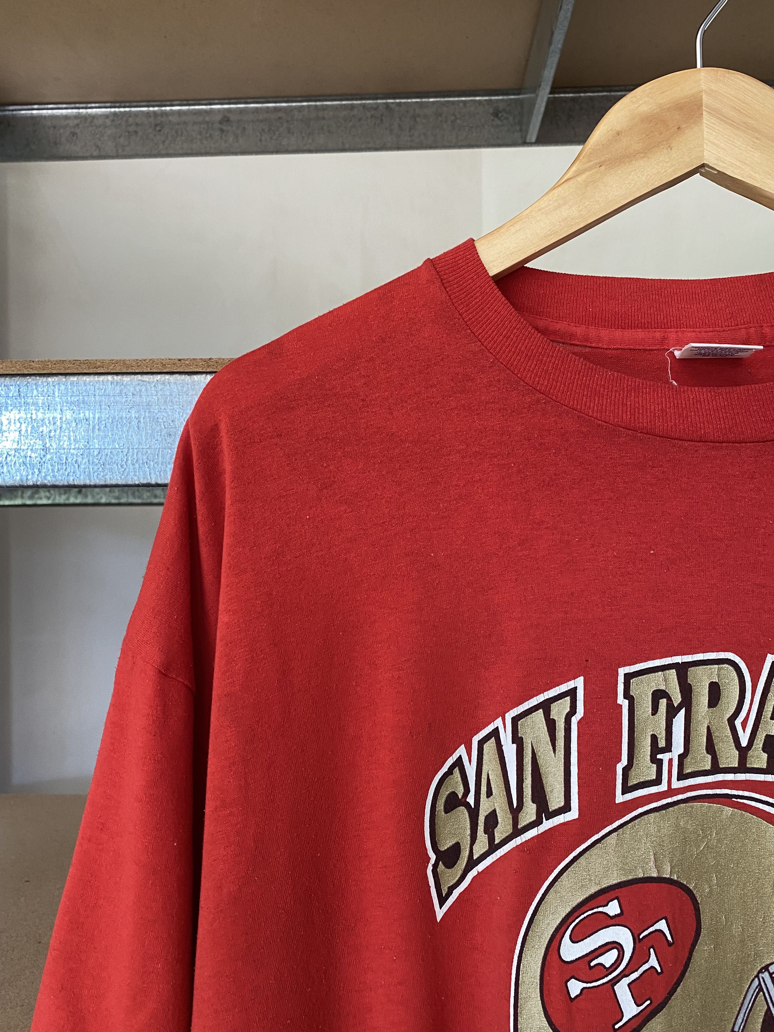 NFL × Vintage San Francisco 49ers Vintage 90s NFL Red Tee Size US XXL / EU 58 / 5 - 4 Thumbnail