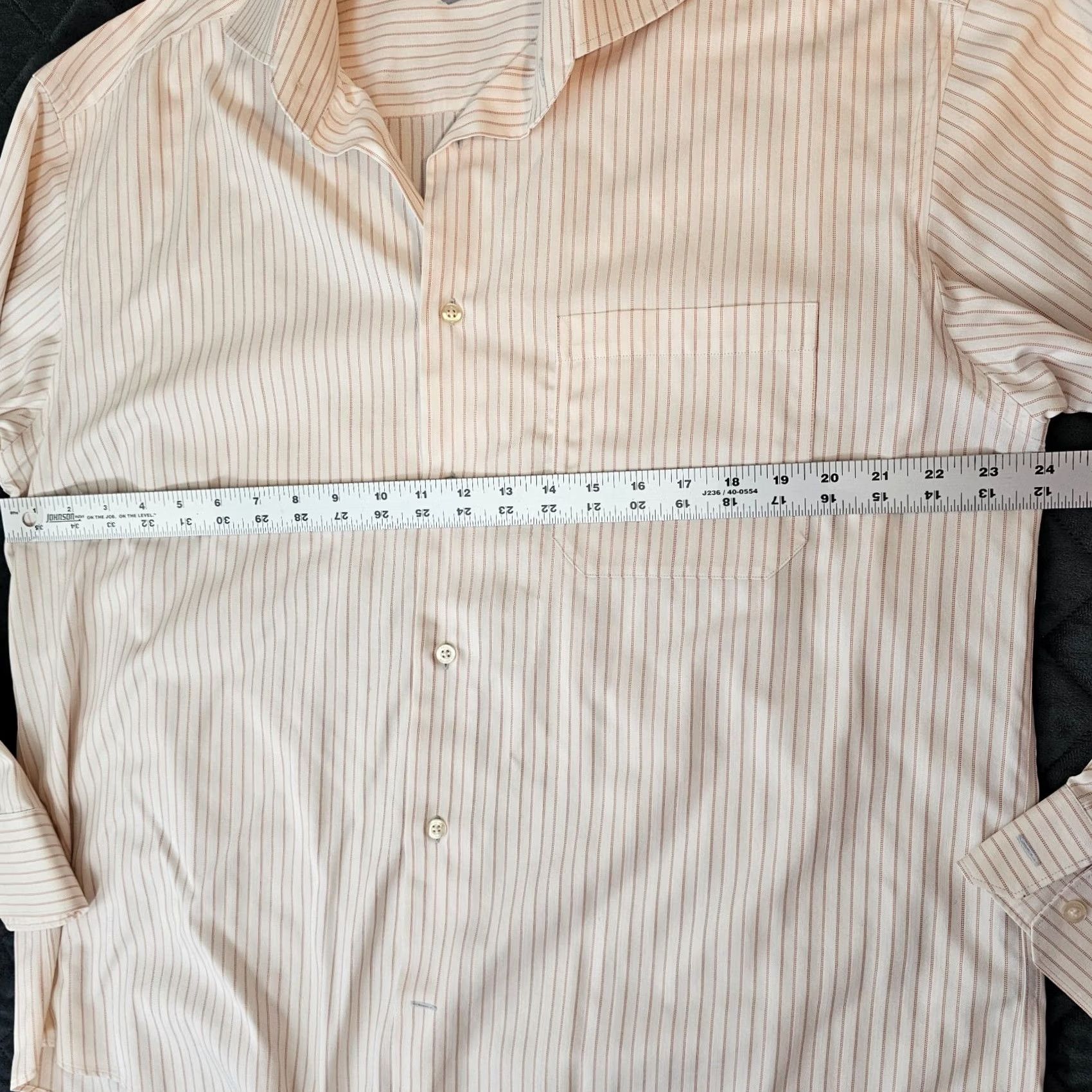 Johnston & Murphy Johnston & Murphy Shirt Men's White Pink Stripe Long Sleeve Button Up L Colorful Modern Button-Front Size US L / EU 52-54 / 3 - 6 Thumbnail