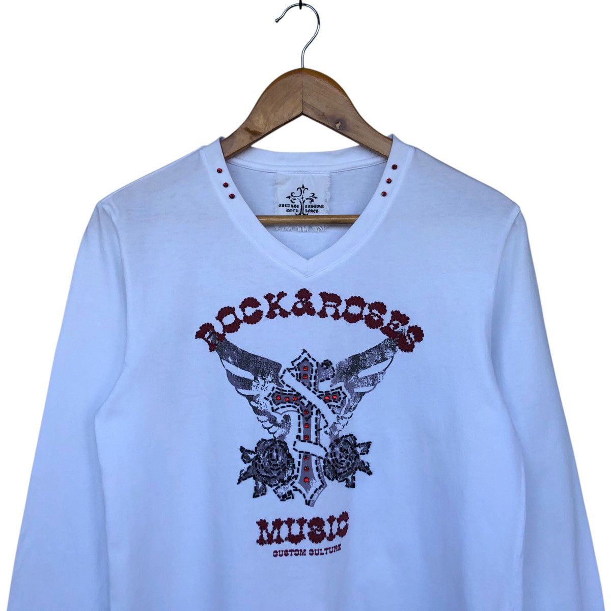 Tornado Mart 💥rare💥 CULTURE CUSTOM rhine stone punk rock tshirt Size US M / EU 48-50 / 2 - 3 Thumbnail