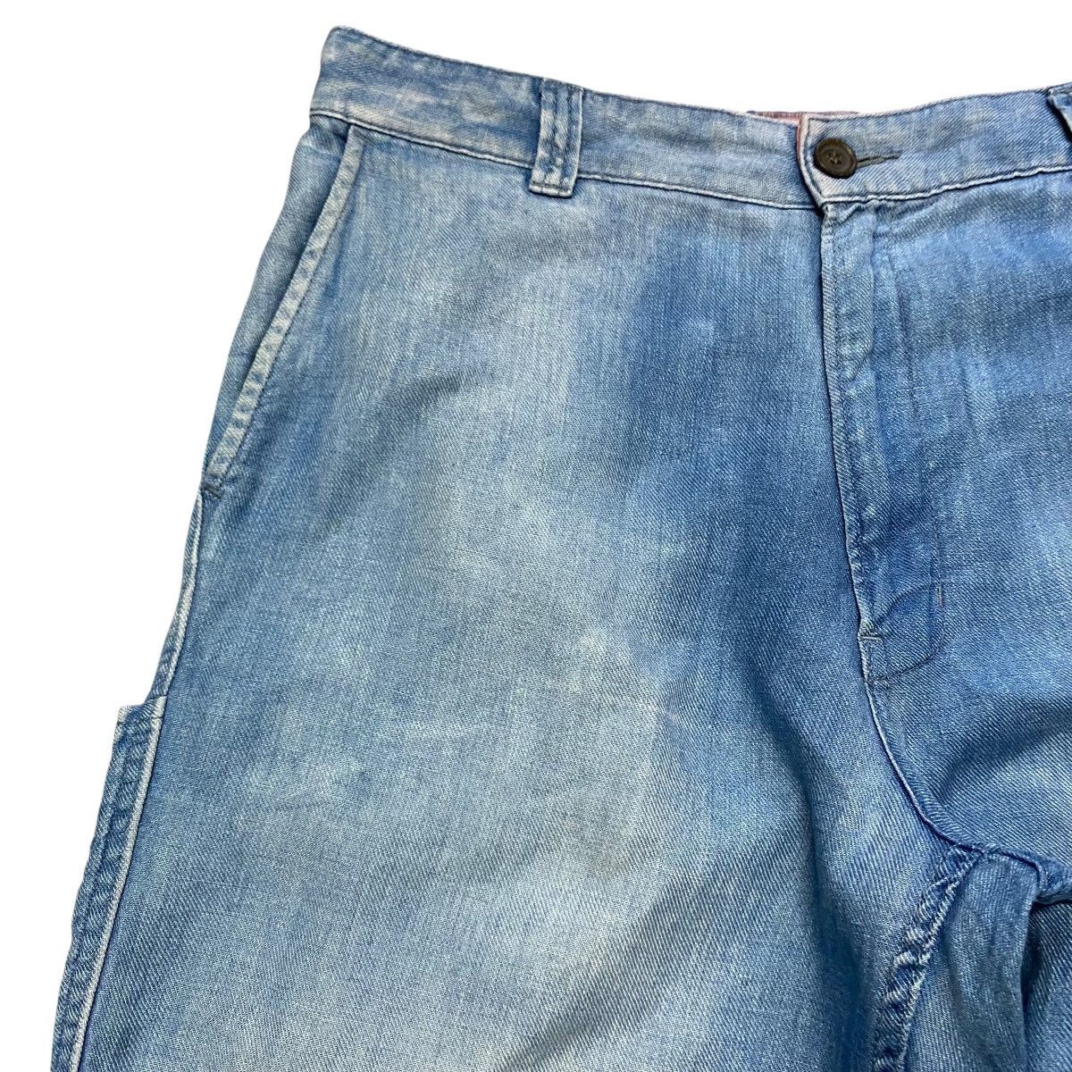 Blue Blue Japan Blue Blue Boro Patchwork Denim Relaxed Pants Size US 32 / EU 48 - 4 Thumbnail