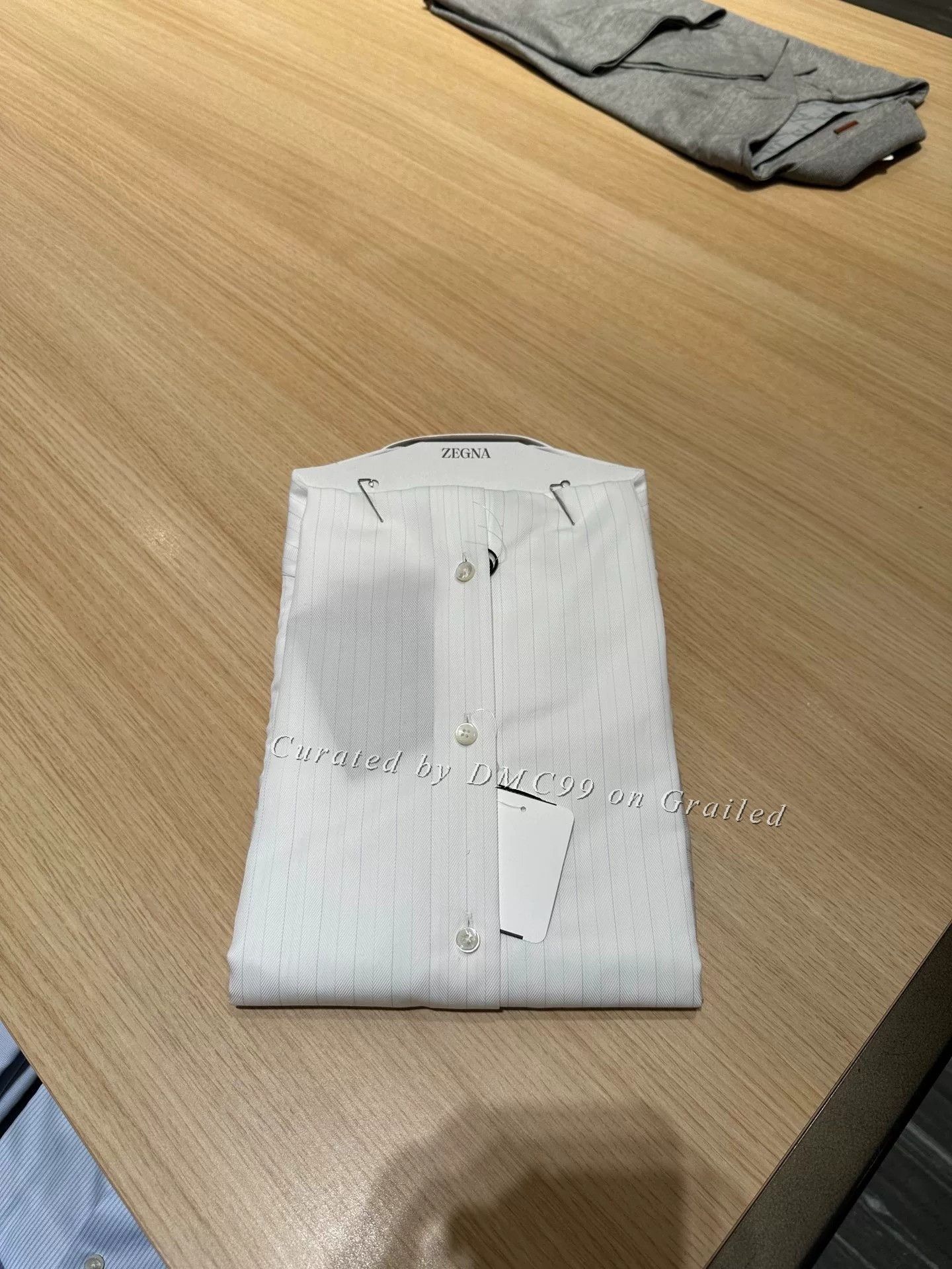 Ermenegildo Zegna Zegna Slim Fit White Long Sleeve Shirt Size US S / EU 44-46 / 1 - 6 Thumbnail
