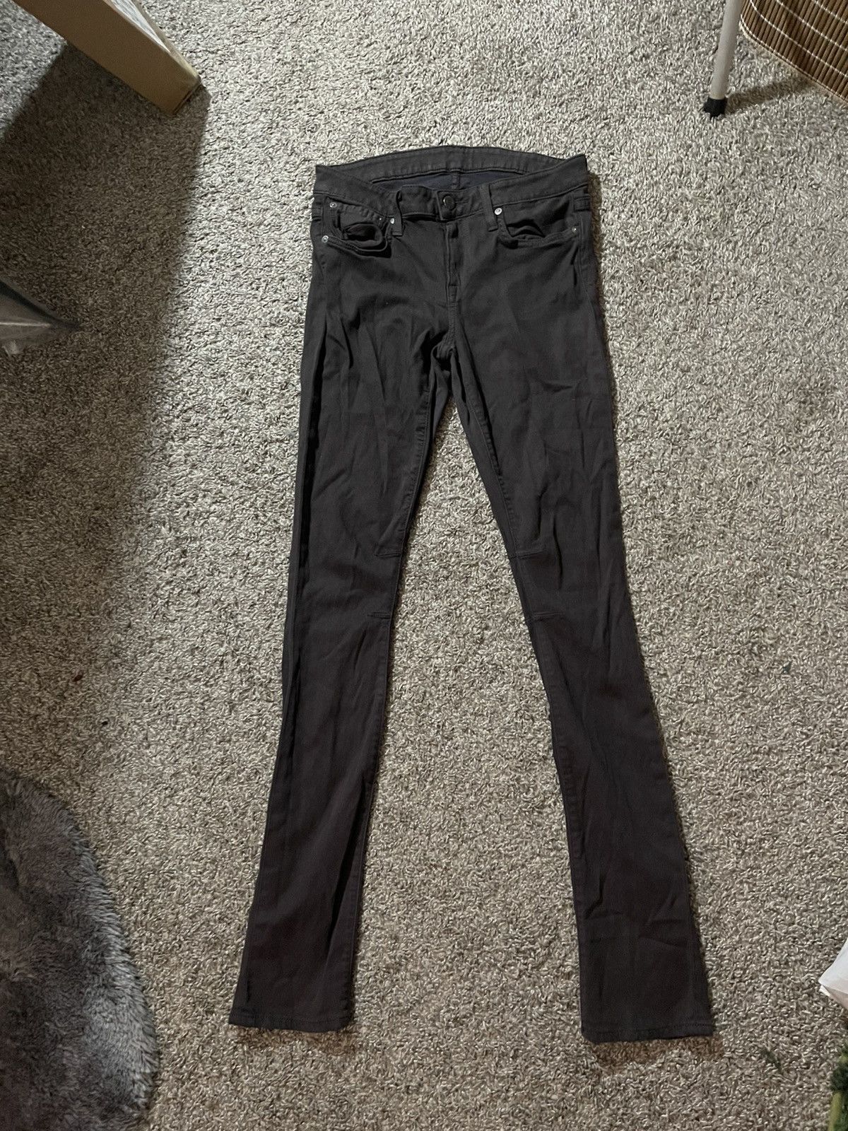 Helmut Lang Helmut Lang Skinny Brown Denims Size 28" / US 6 / IT 42 - 1 Thumbnail