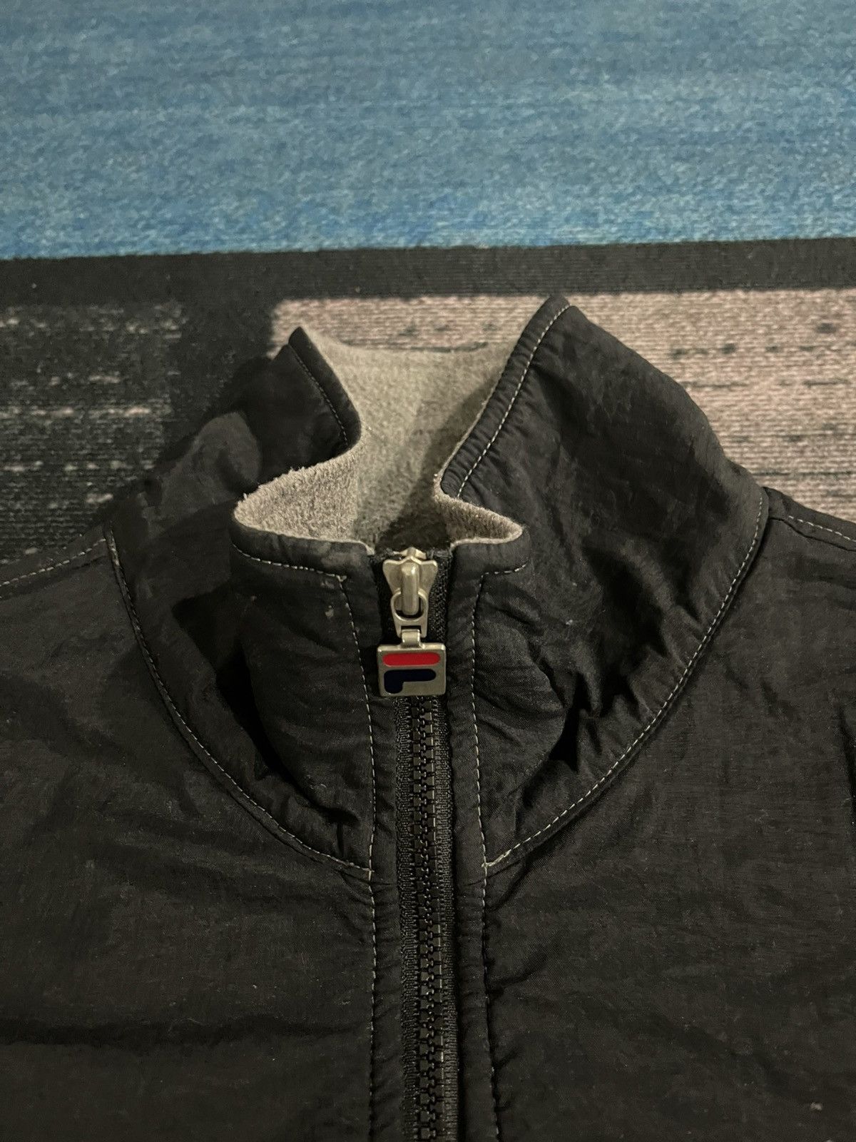 Fila × Vintage Vintage Fila Biella Italia Big Logo fleece Jacket Size US L / EU 52-54 / 3 - 9 Thumbnail