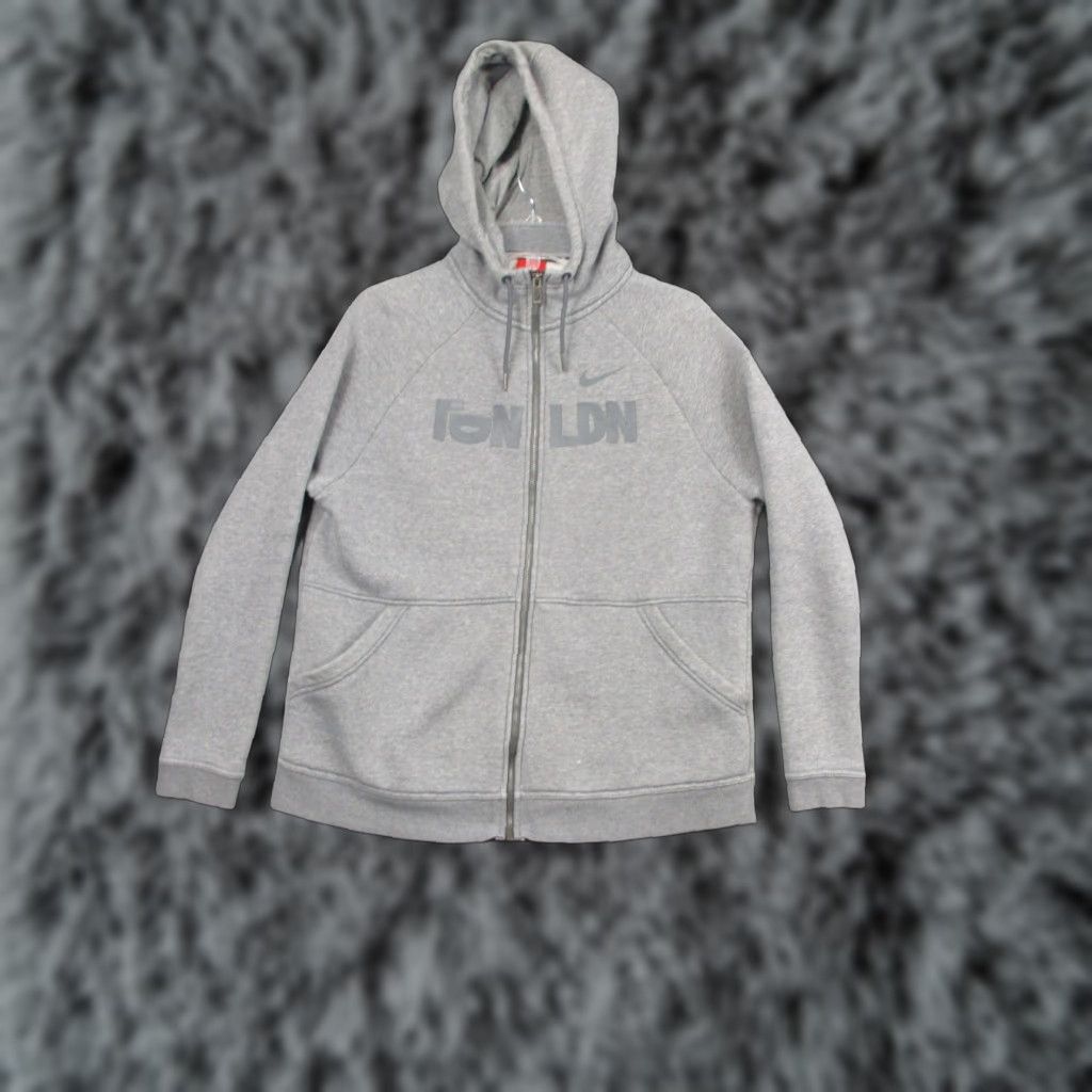 Nike Nike Hoodie Mens Large Gray London Full Zip Fleece Raglan 908234-091 Size US L / EU 52-54 / 3 - 1 Thumbnail