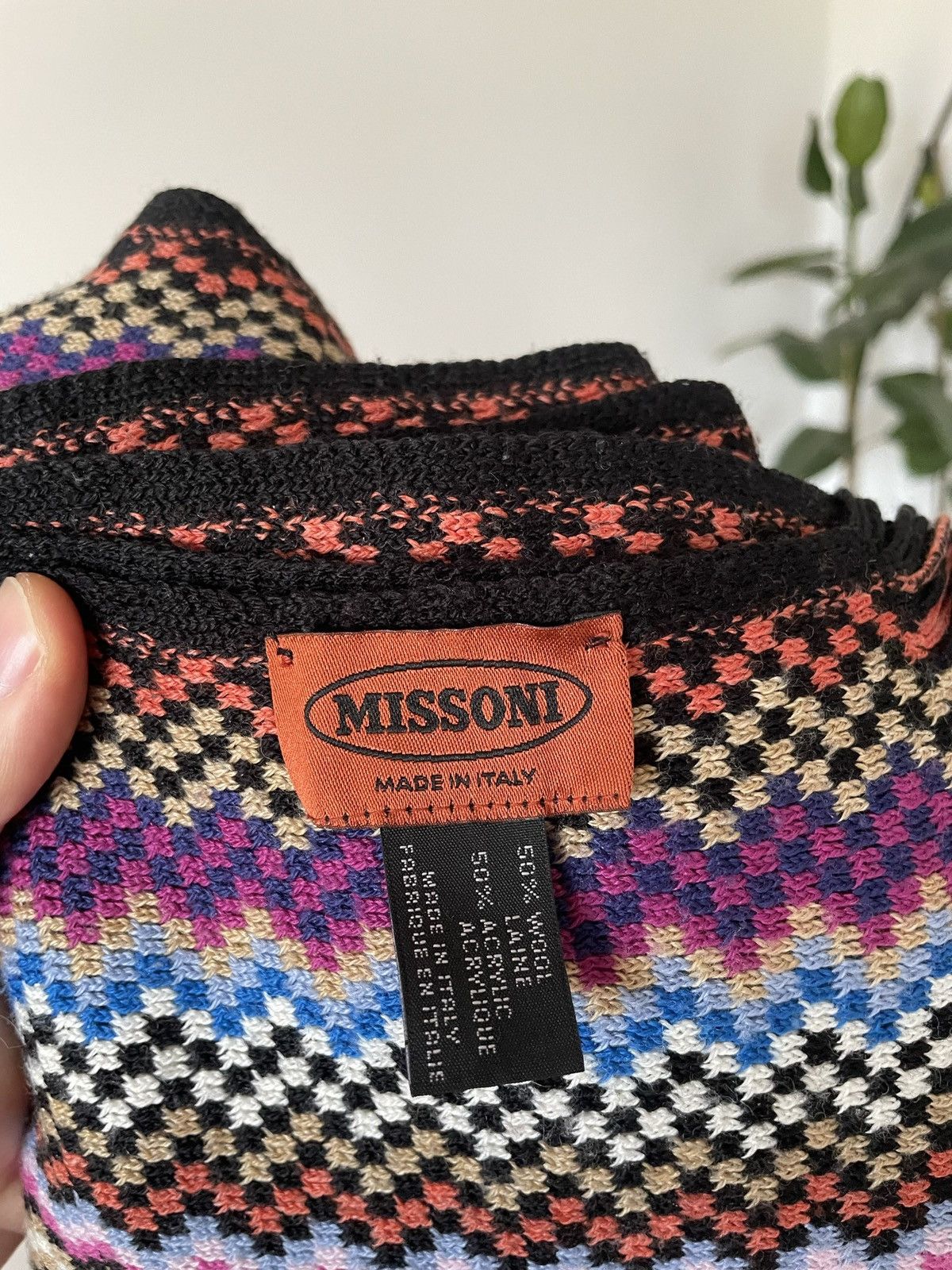 Missoni Missoni Patterned Wool Blend Scarf / Mufler Italian Designer Size ONE SIZE - 2 Thumbnail