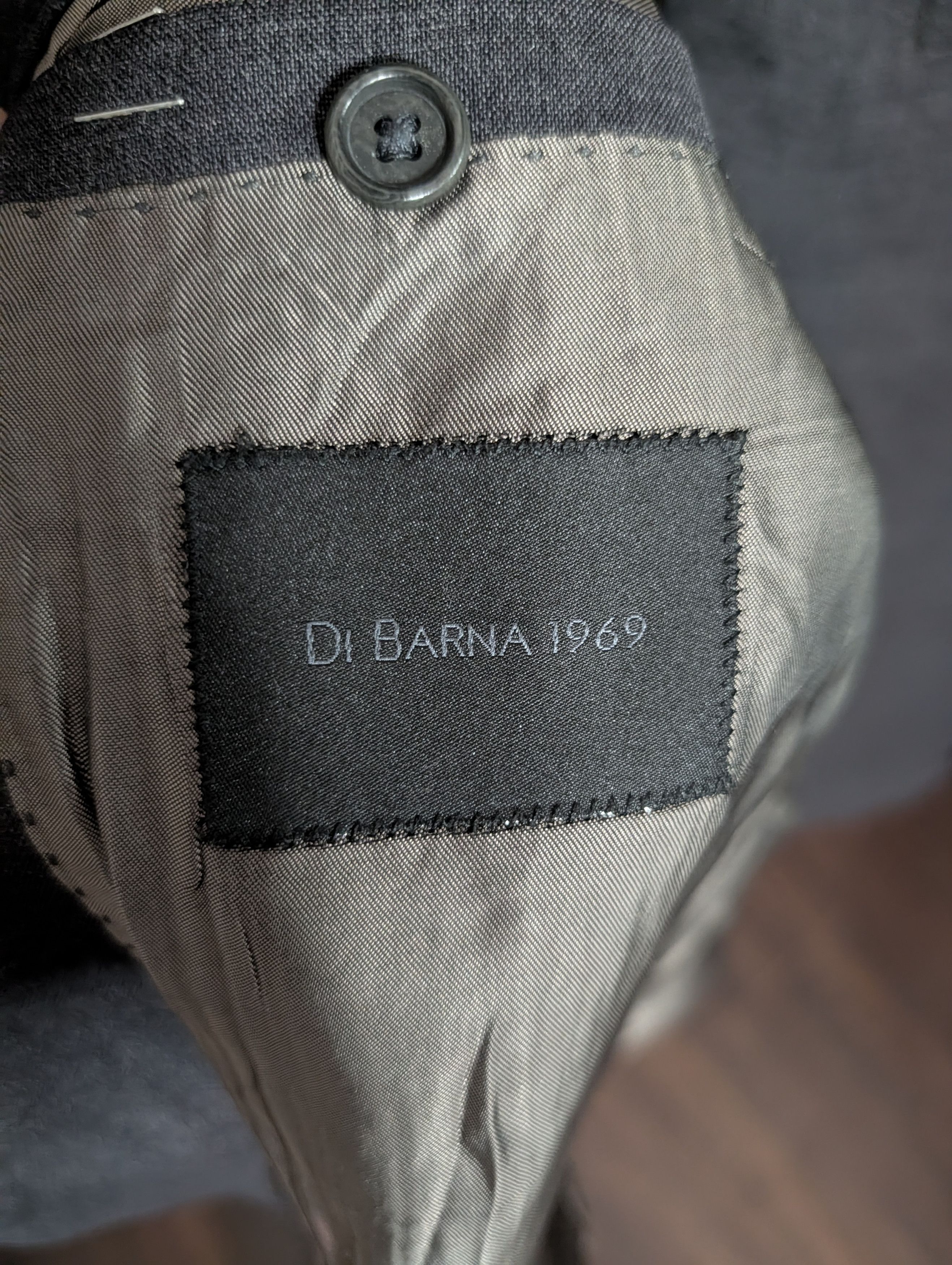 Vitale Barberis Canonico Di Barna 1969 Super 110s textured gray jacket Italy Size 44R - 12 Thumbnail
