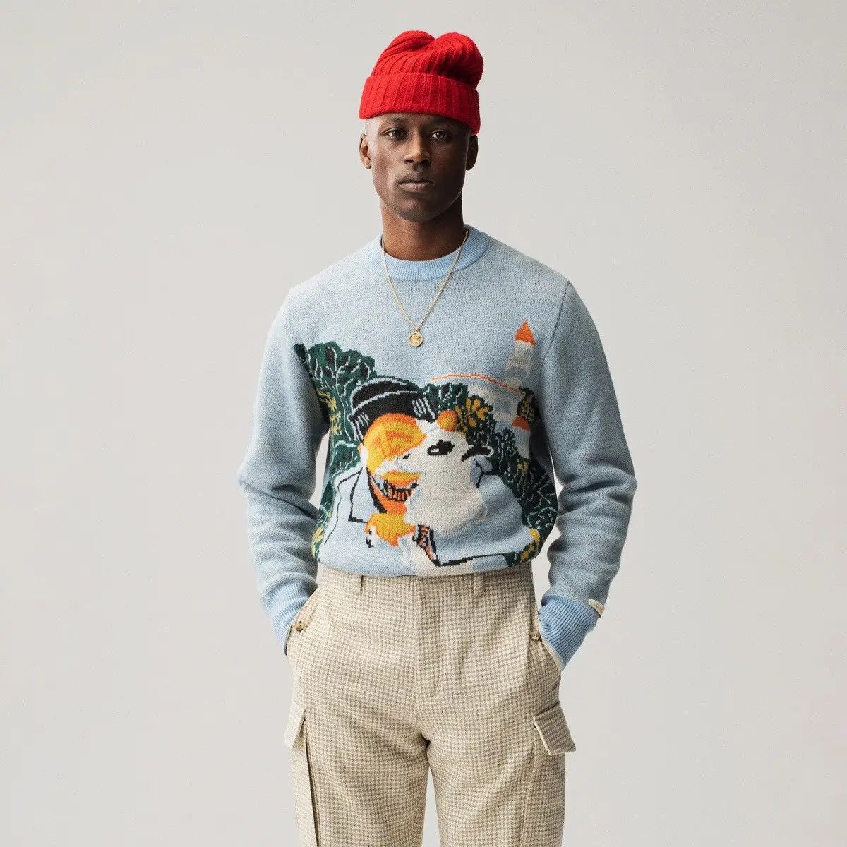 Aime Leon Dore Aime Leon Dore Wool Molina Pappou Sweater Size US L / EU 52-54 / 3 - 1 Thumbnail