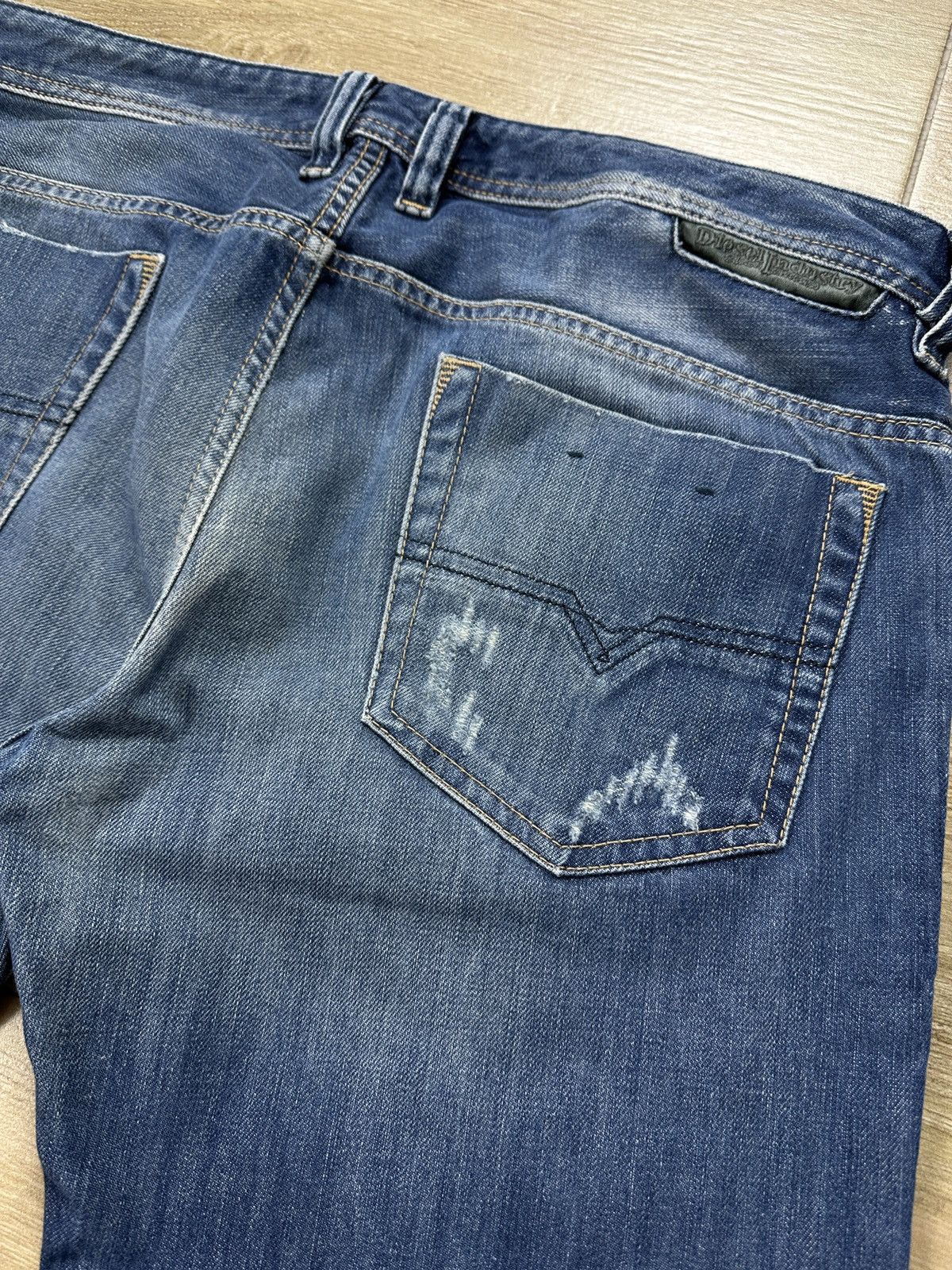 Diesel × Vintage Vintage Y2K Diesel Safado Distressed Denim Jeans Pants Size US 34 / EU 50 - 20 Thumbnail