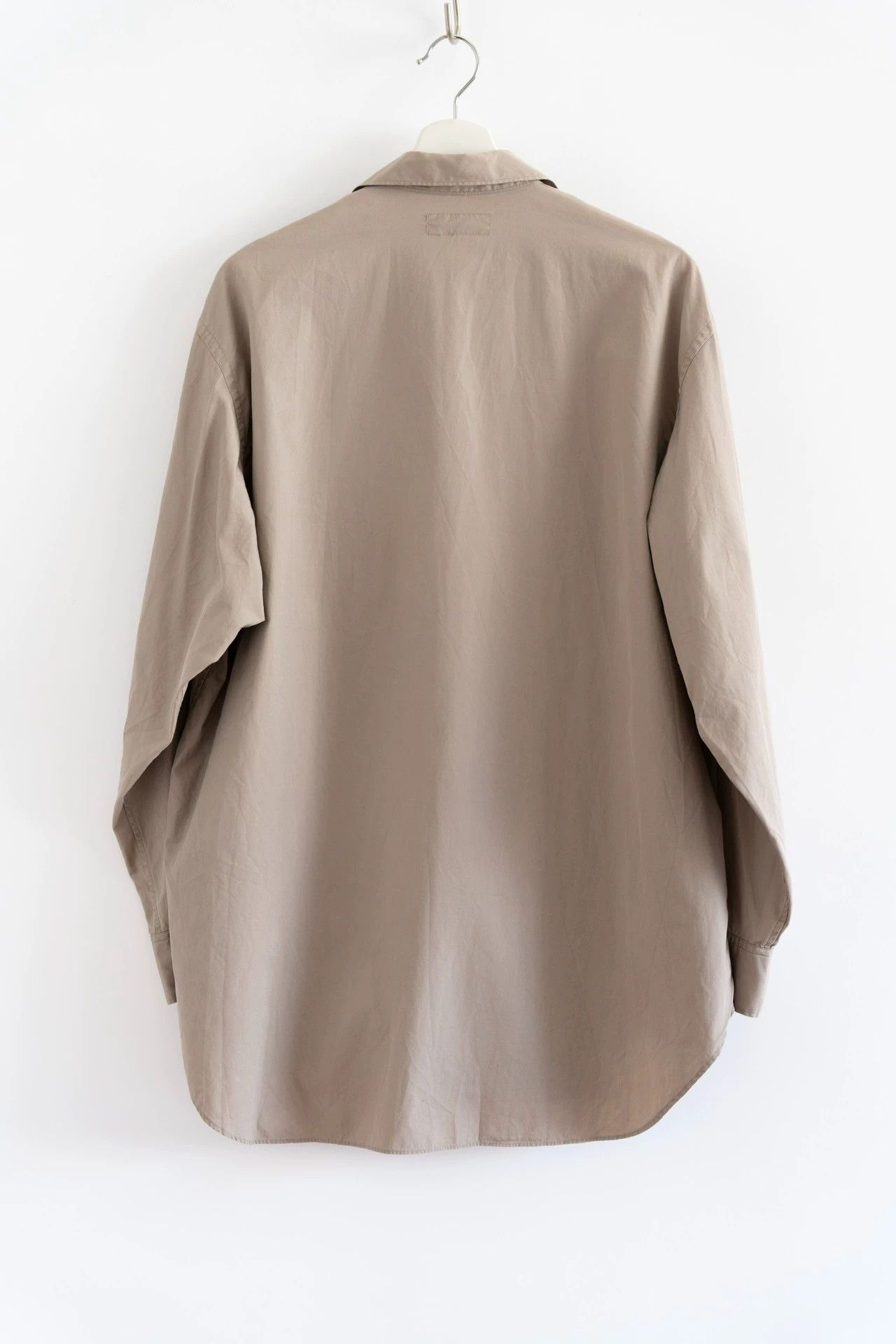 Yohji Yamamoto Yohji Yamamoto 80s Beige Cotton Cuban Collar Shirt Size US M / EU 48-50 / 2 - 2 Thumbnail